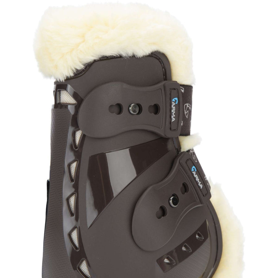 Arma by Shires Fetlock Boots Carbon Pro SupaFleece Brown