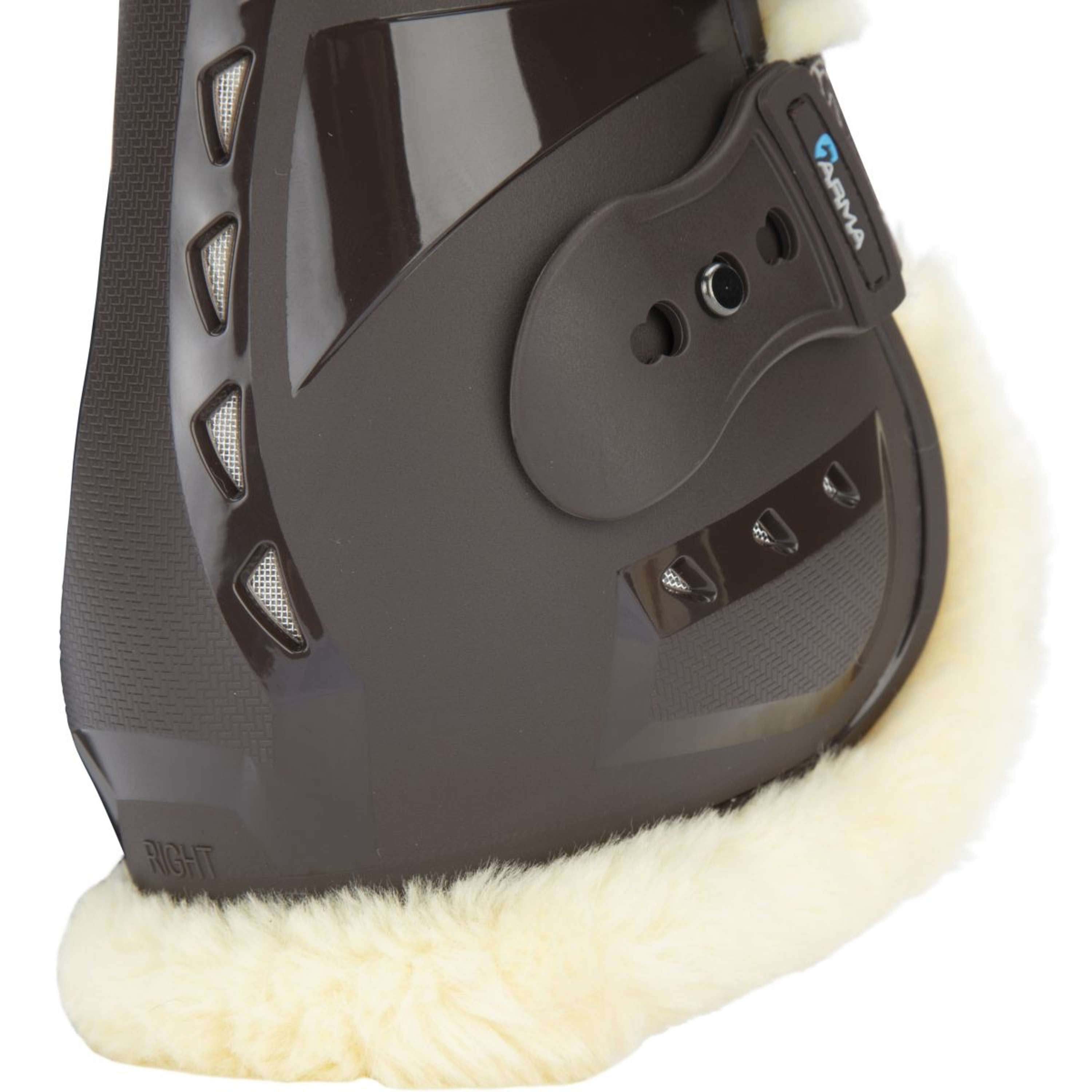 Arma by Shires Fetlock Boots Carbon Pro SupaFleece Brown