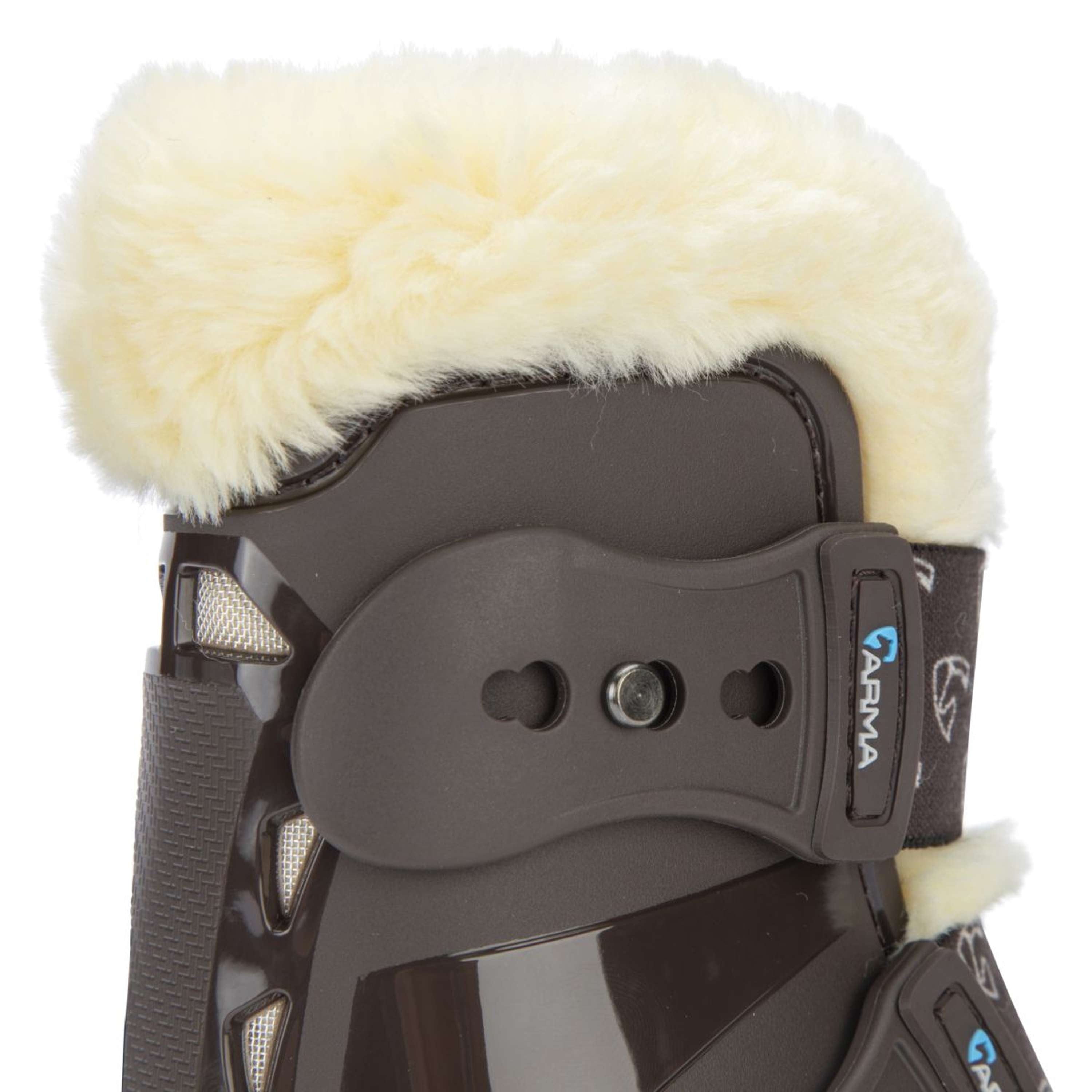 Arma by Shires Fetlock Boots Carbon Pro SupaFleece Brown