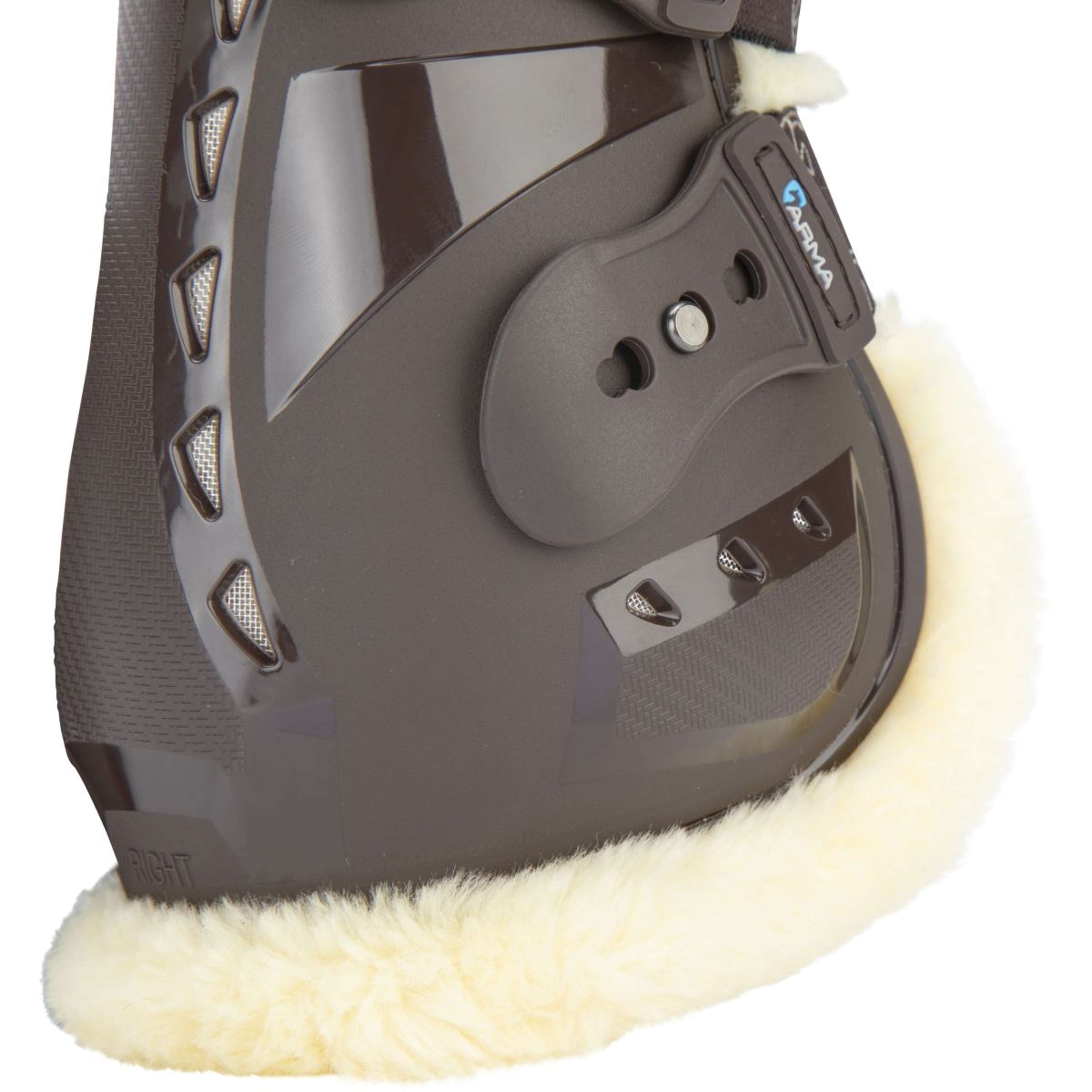 Arma by Shires Fetlock Boots Carbon Pro SupaFleece Brown