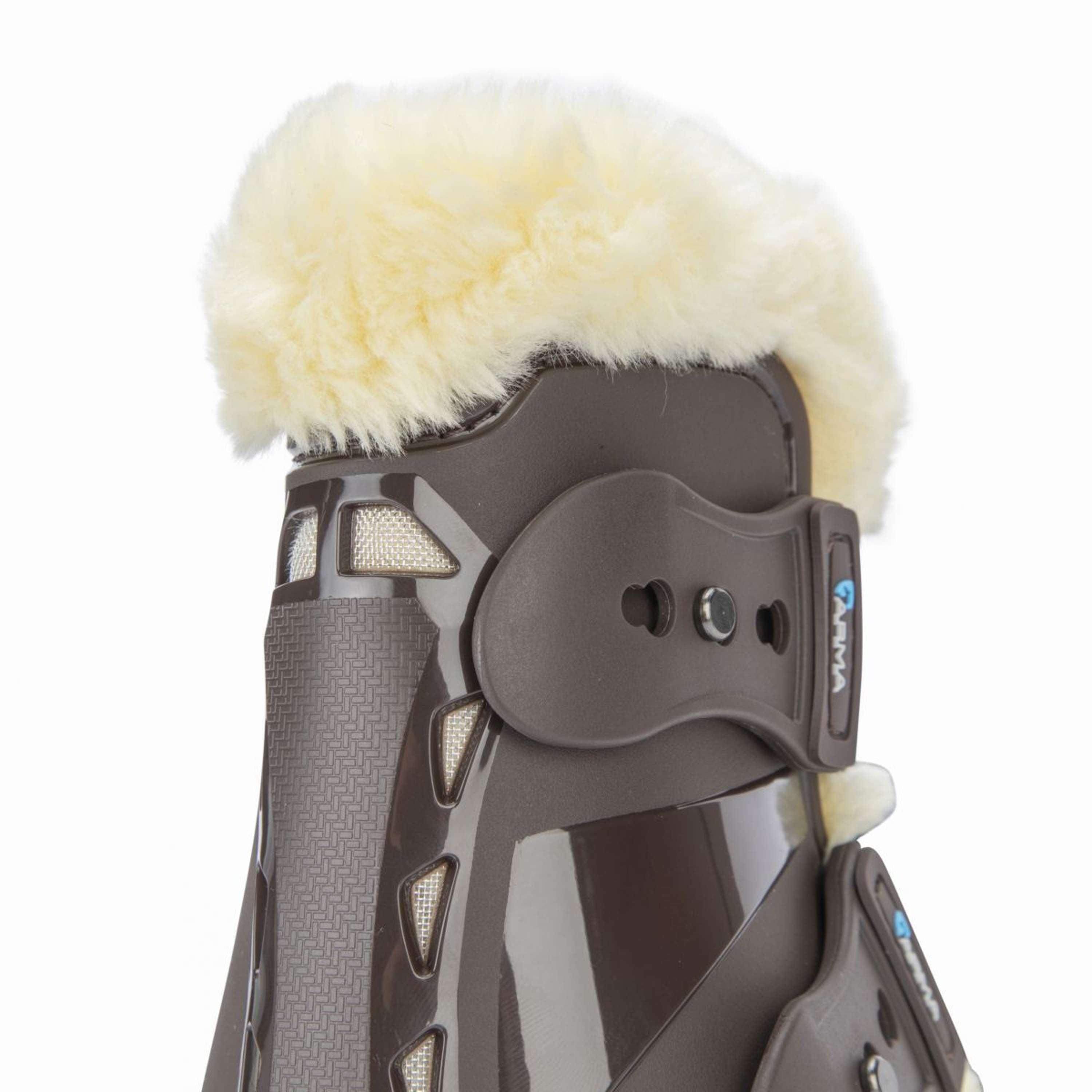 Arma by Shires Fetlock Boots Carbon Pro SupaFleece Brown