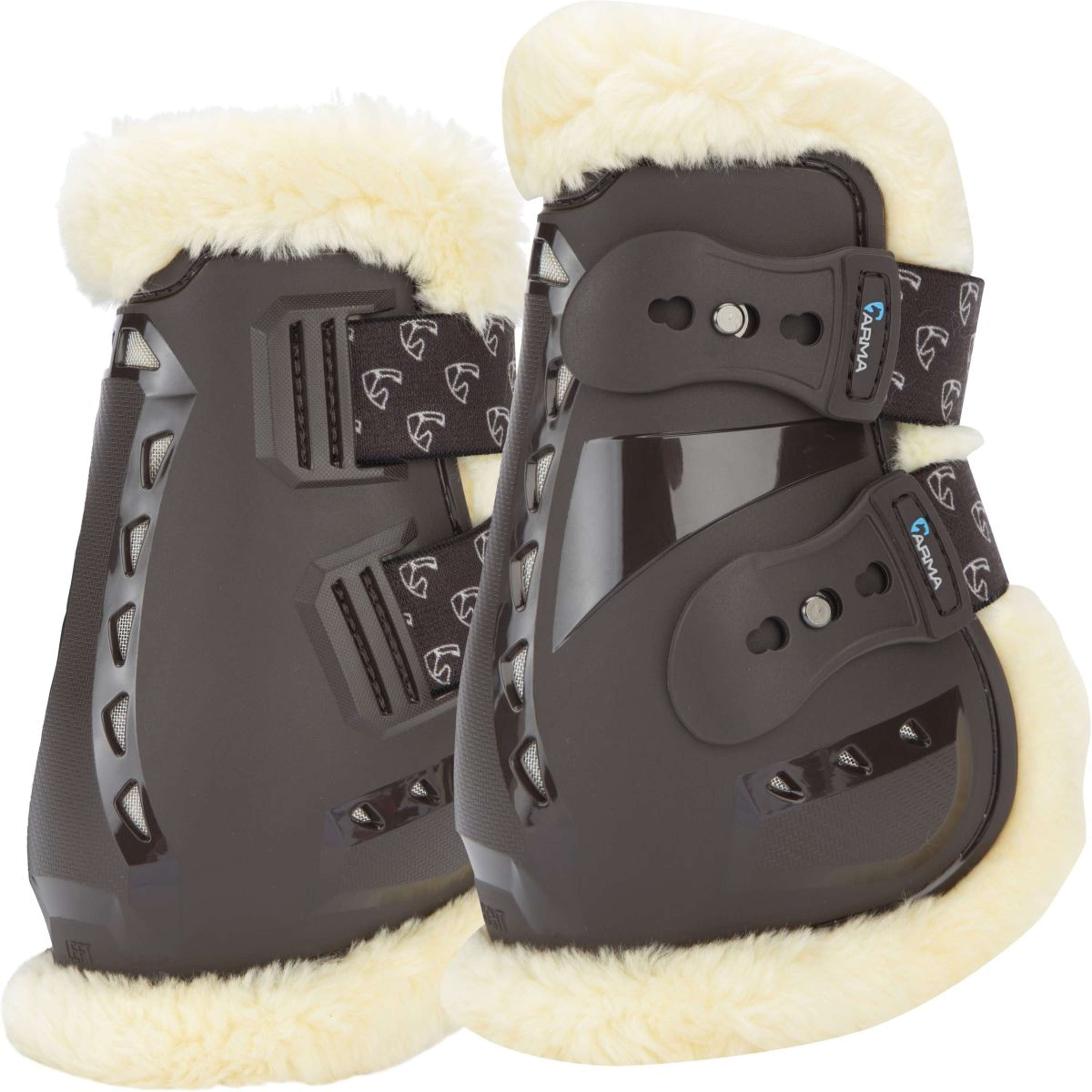 Arma by Shires Fetlock Boots Carbon Pro SupaFleece Brown