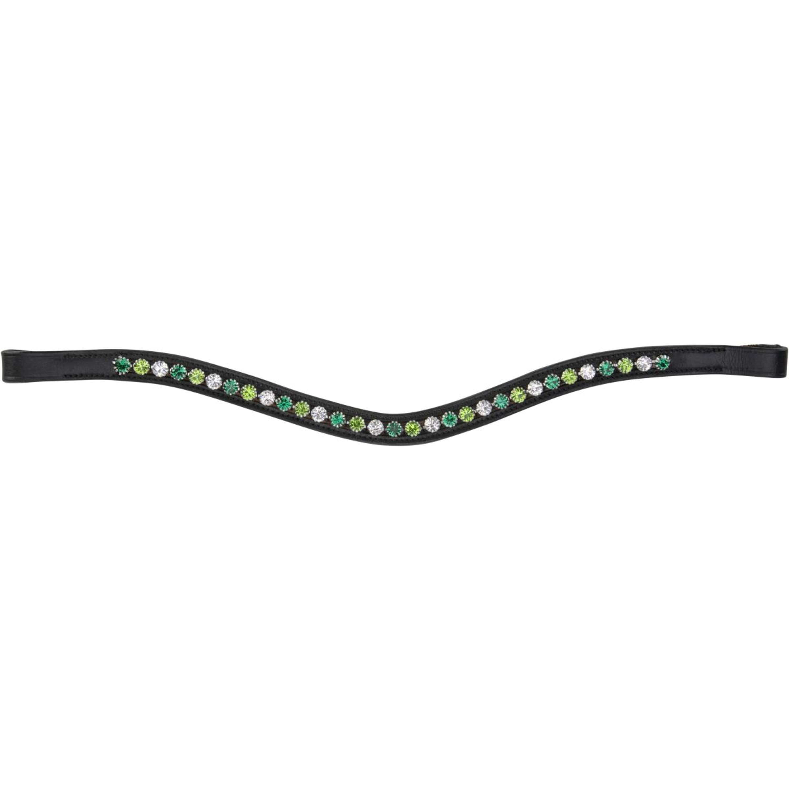 Velociti by Shires Browband GARA Green Diamante Black
