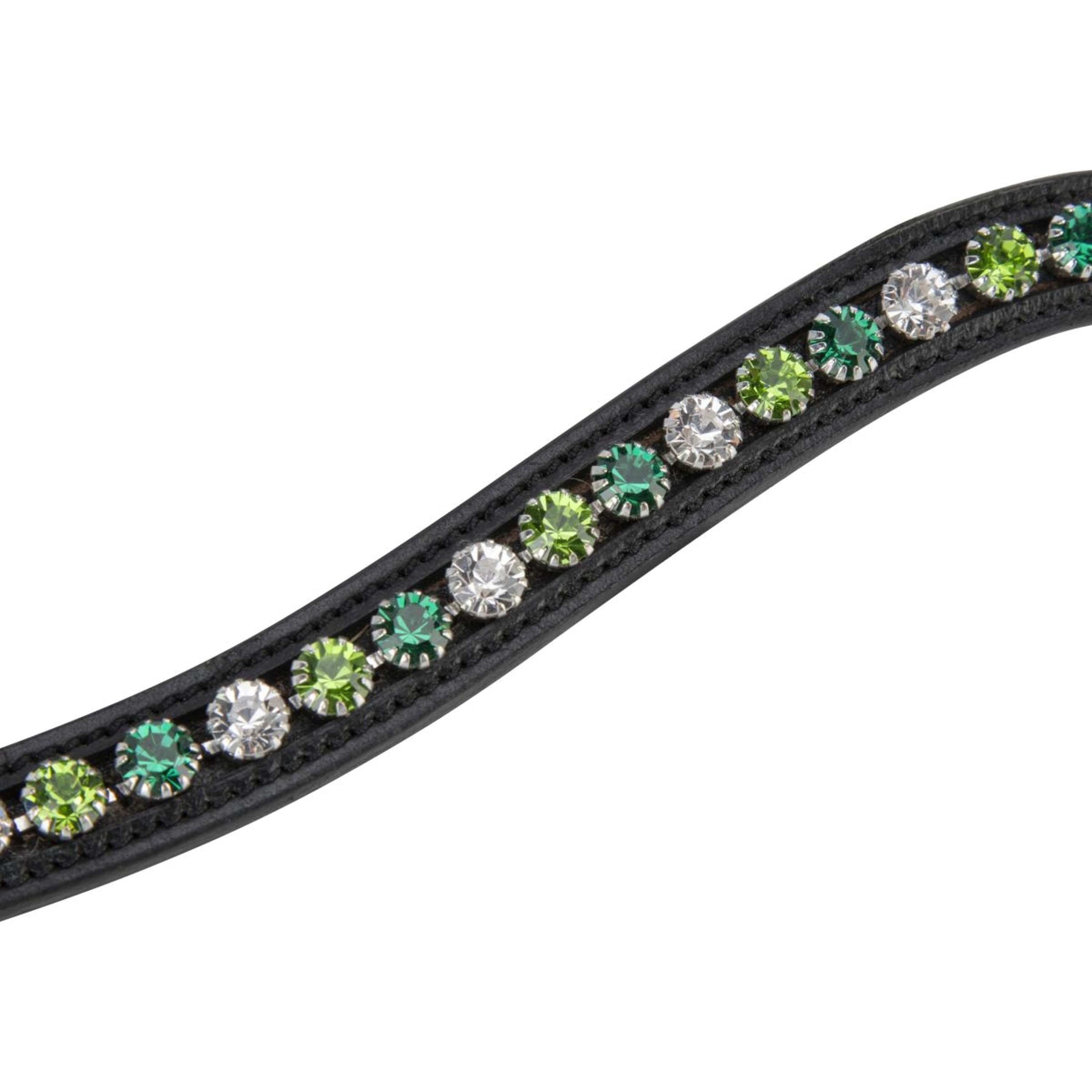 Velociti by Shires Browband GARA Green Diamante Black