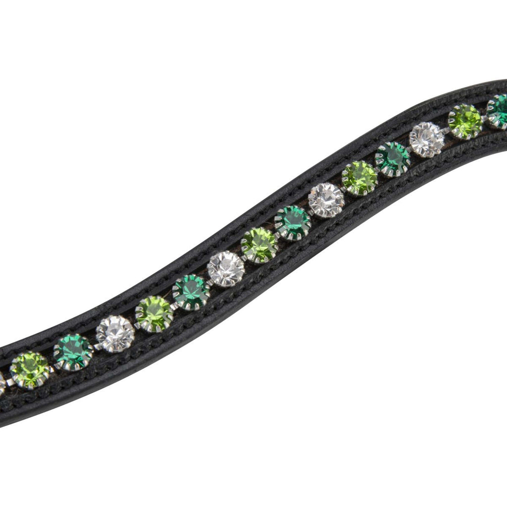 Velociti by Shires Browband GARA Green Diamante Black