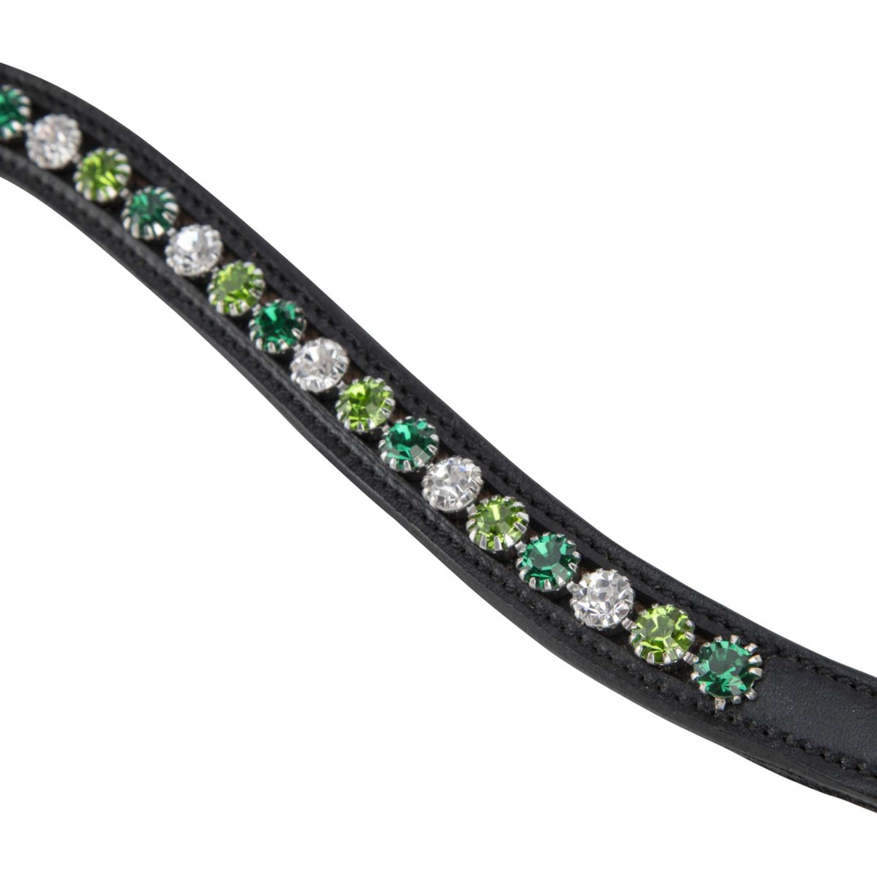 Velociti by Shires Browband GARA Green Diamante Black