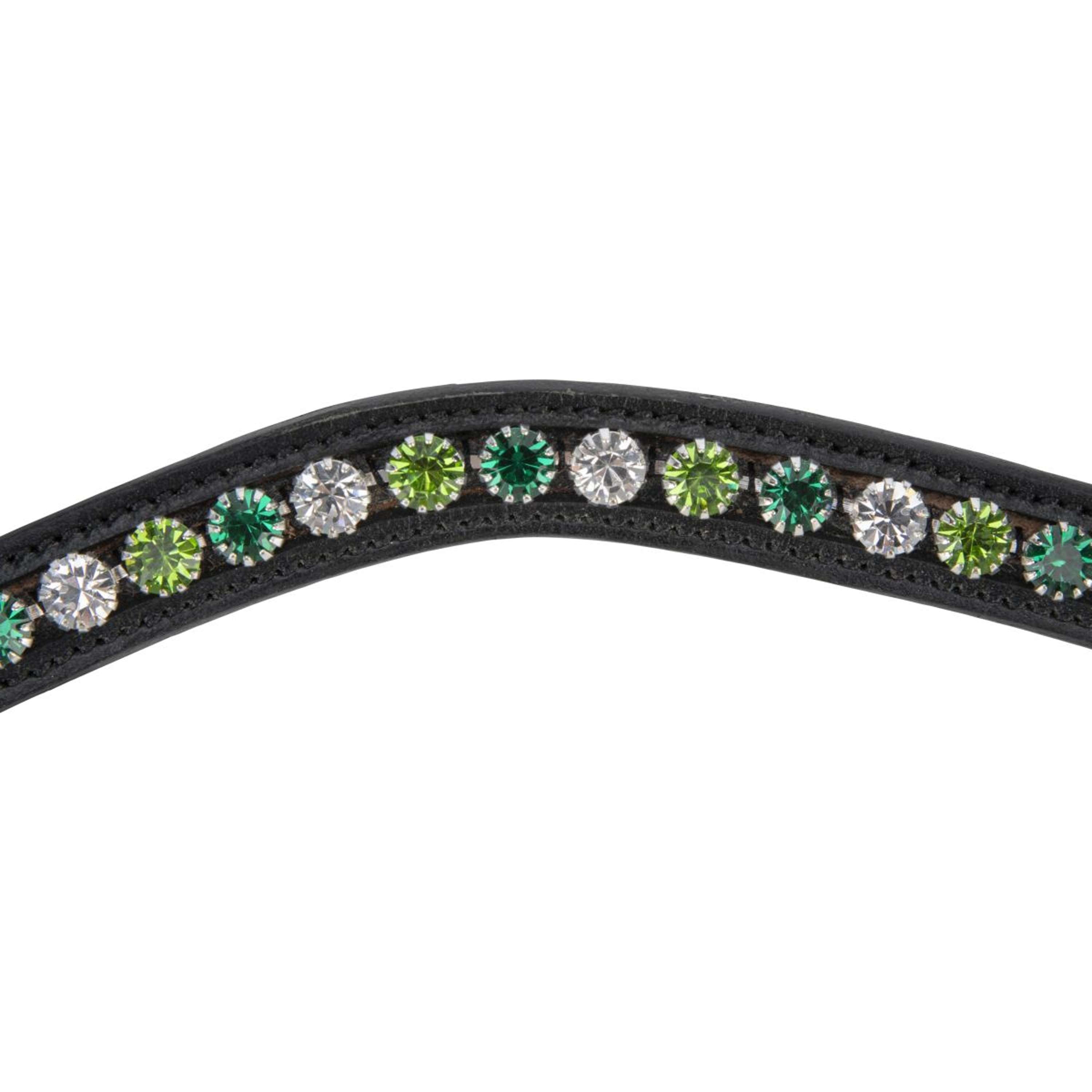 Velociti by Shires Browband GARA Green Diamante Black
