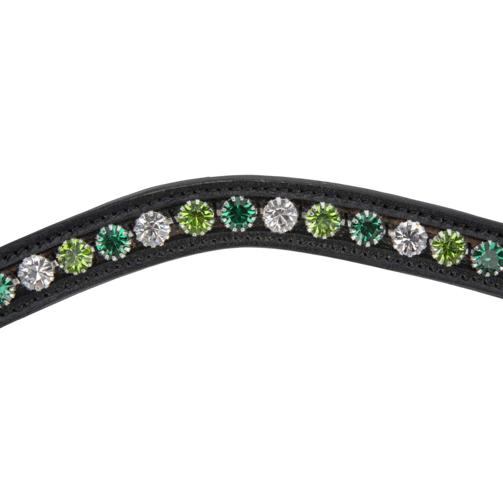 Velociti by Shires Browband GARA Green Diamante Black