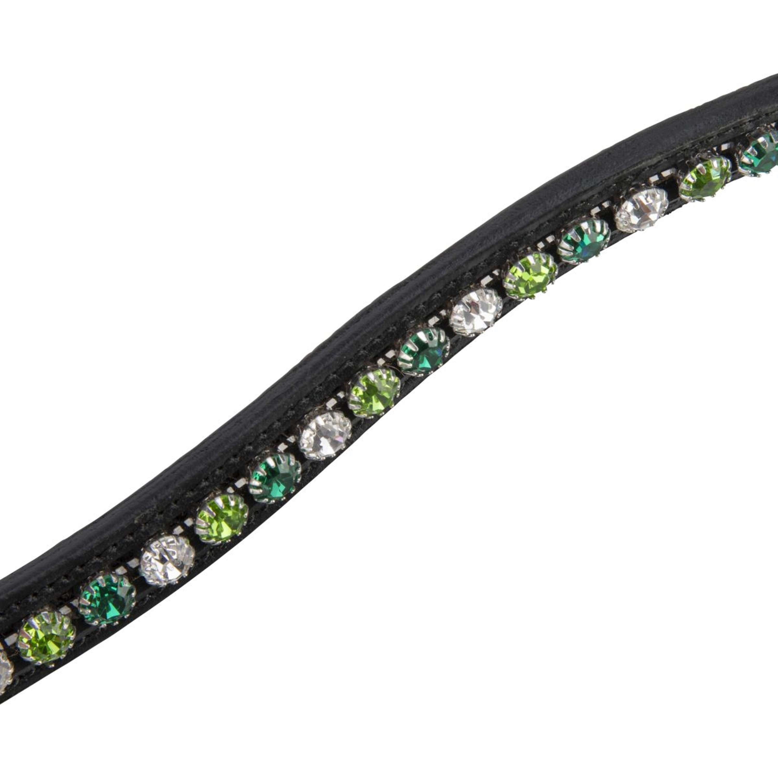 Velociti by Shires Browband GARA Green Diamante Black