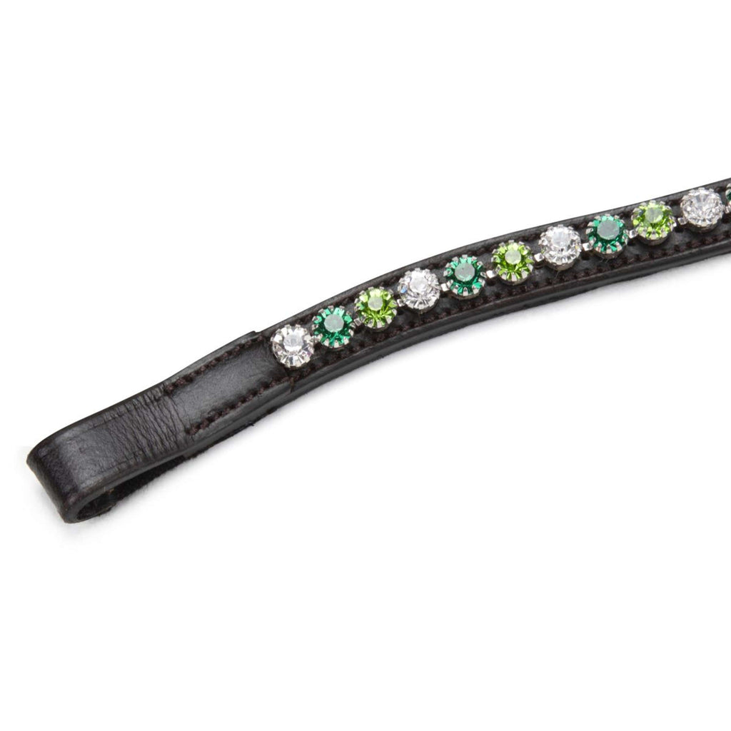 Velociti by Shires Browband GARA Green Diamante Havana