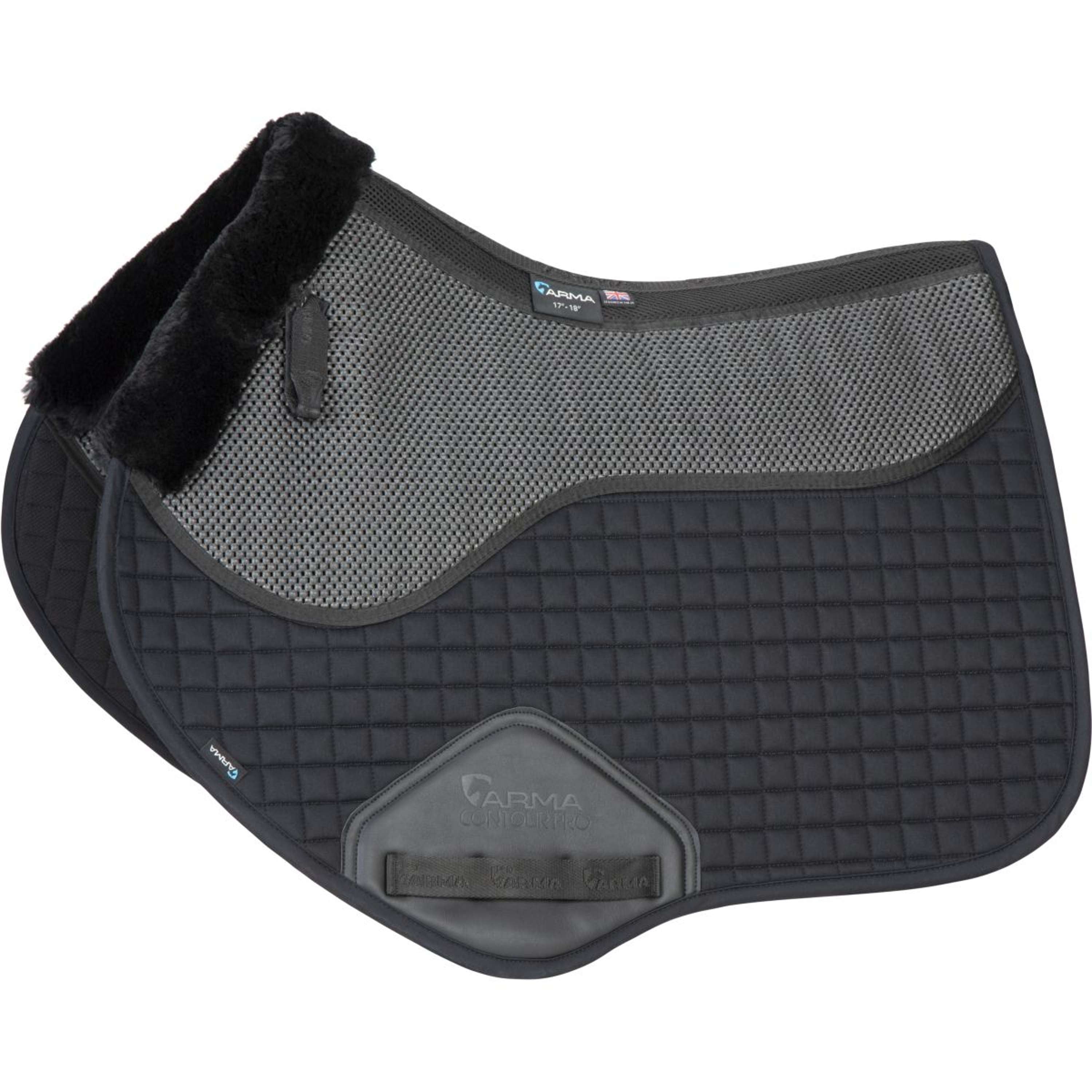 Arma by Shires Saddlepad Soft Grip Jumping Black