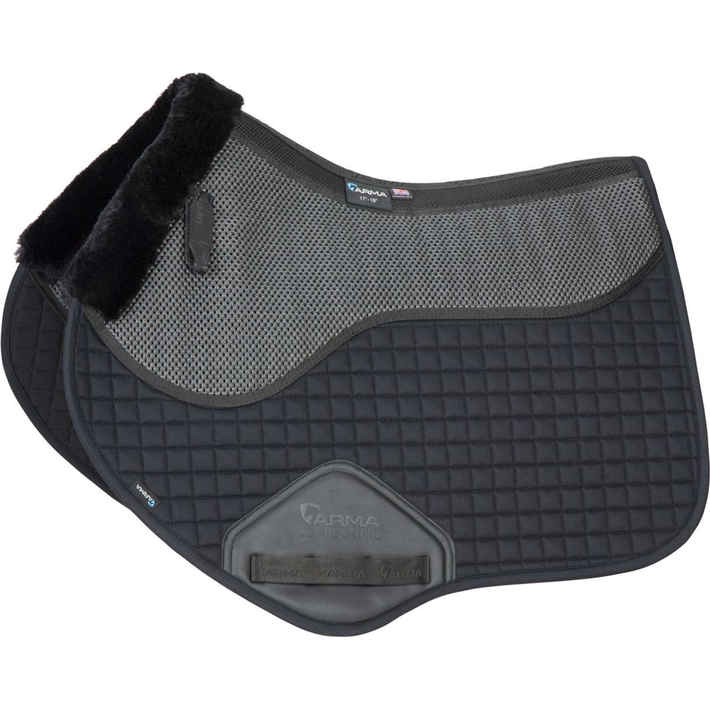 Arma by Shires Saddlepad Soft Grip Jumping Black