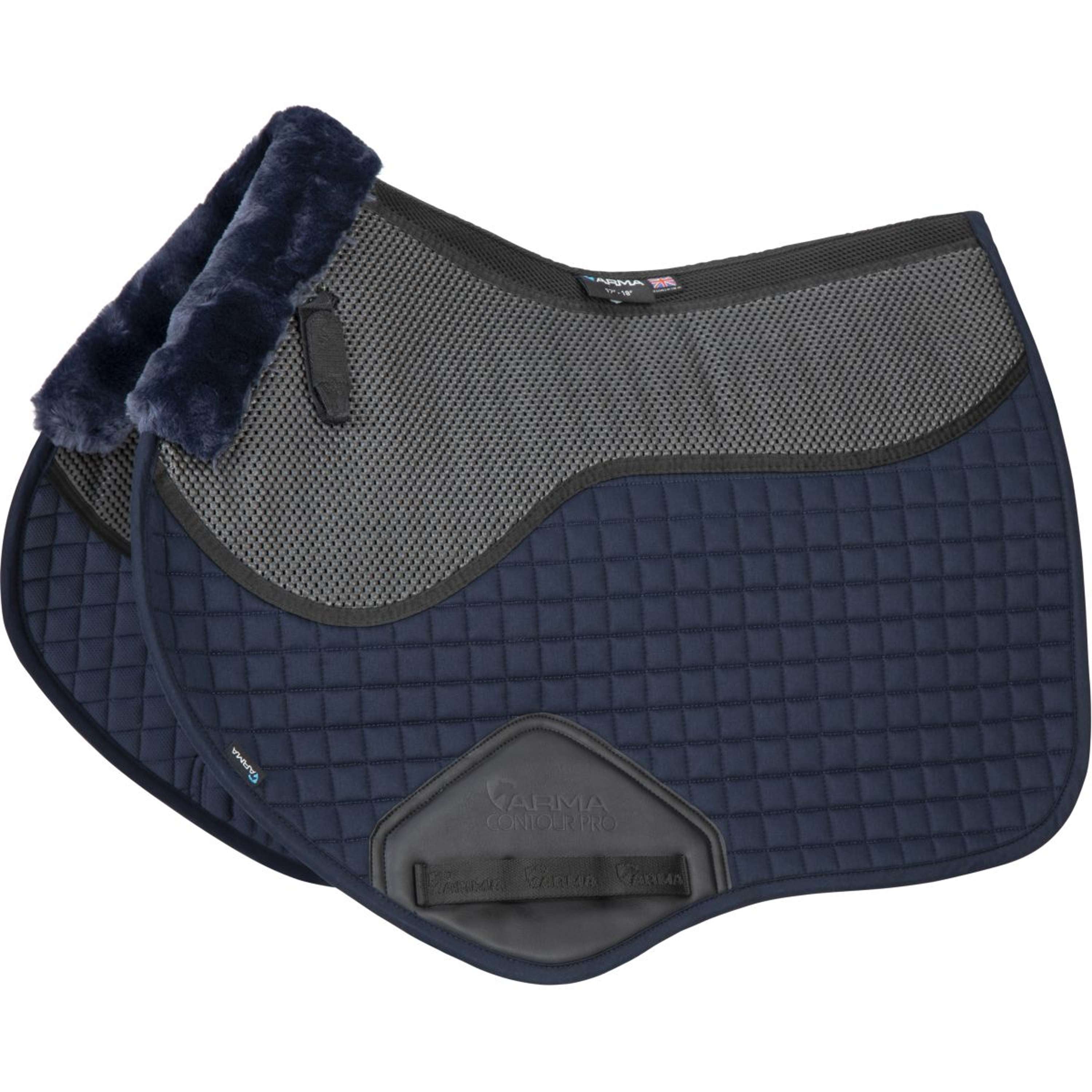Arma by Shires Saddlepad Soft Grip Jumping Navy
