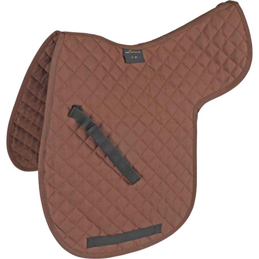 Performance by Shires Saddlepad Lite Saddle Shaped Brown