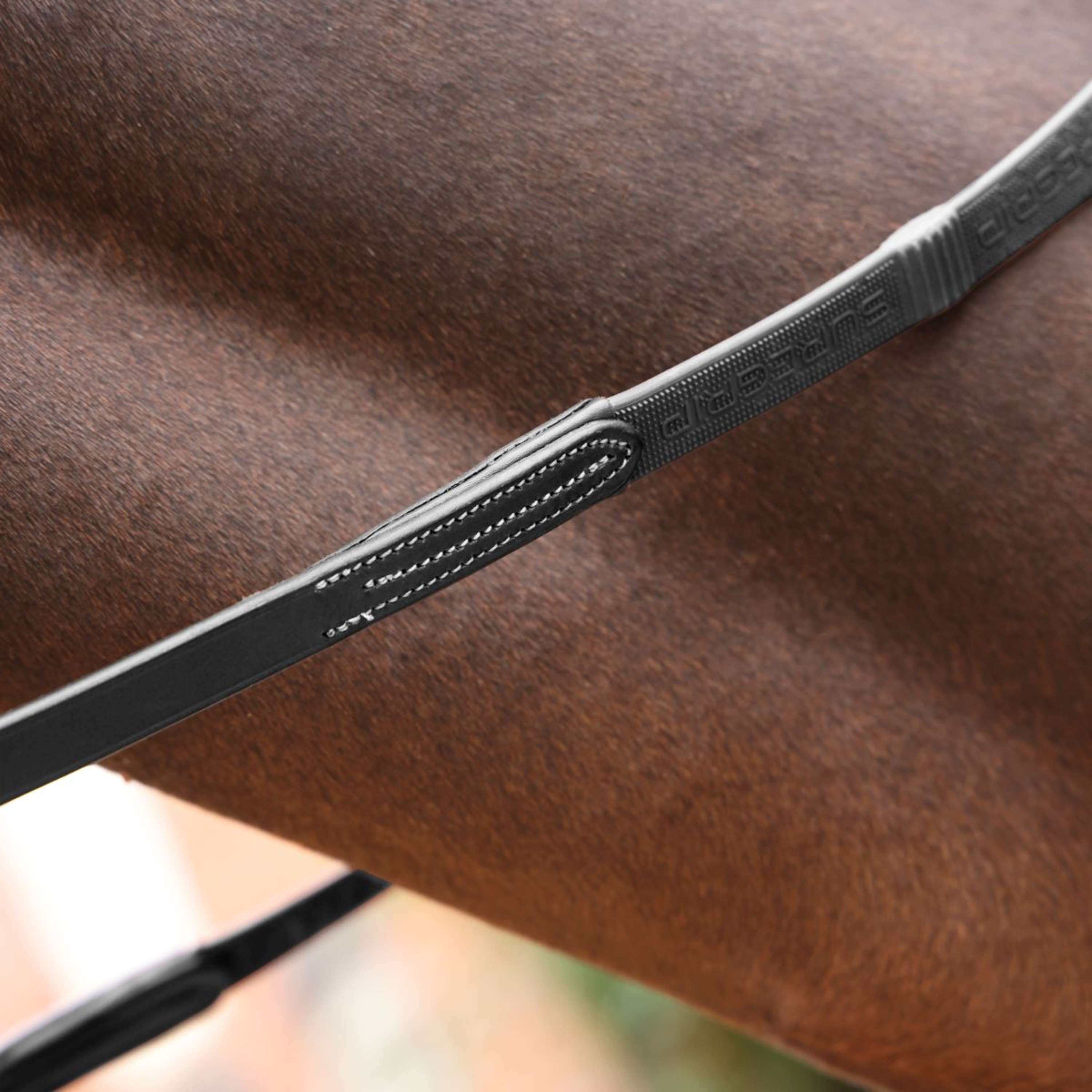 Velociti by Shires Reins Lusso Elite Pro SureGrip Black