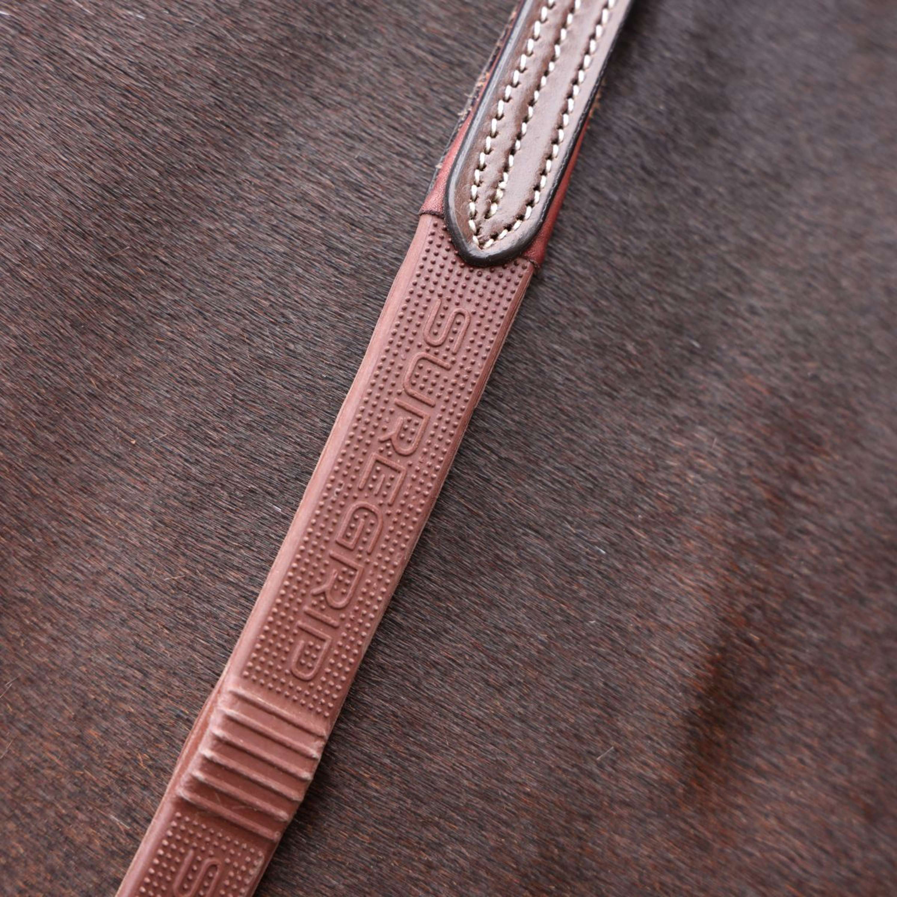 Velociti by Shires Reins Lusso Elite Pro SureGrip Havana