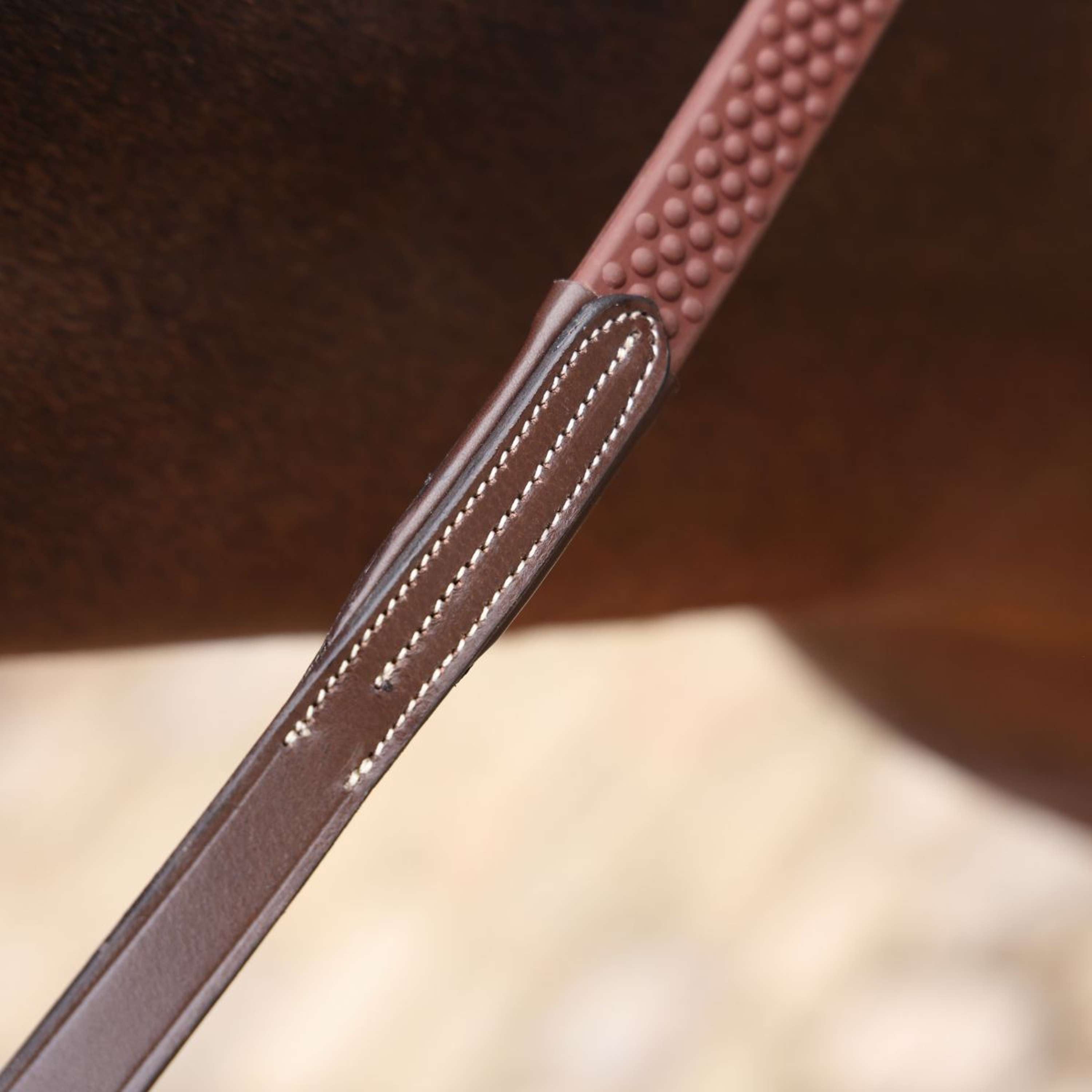 Velociti by Shires Reins Lusso Elite Pro SureGrip Havana