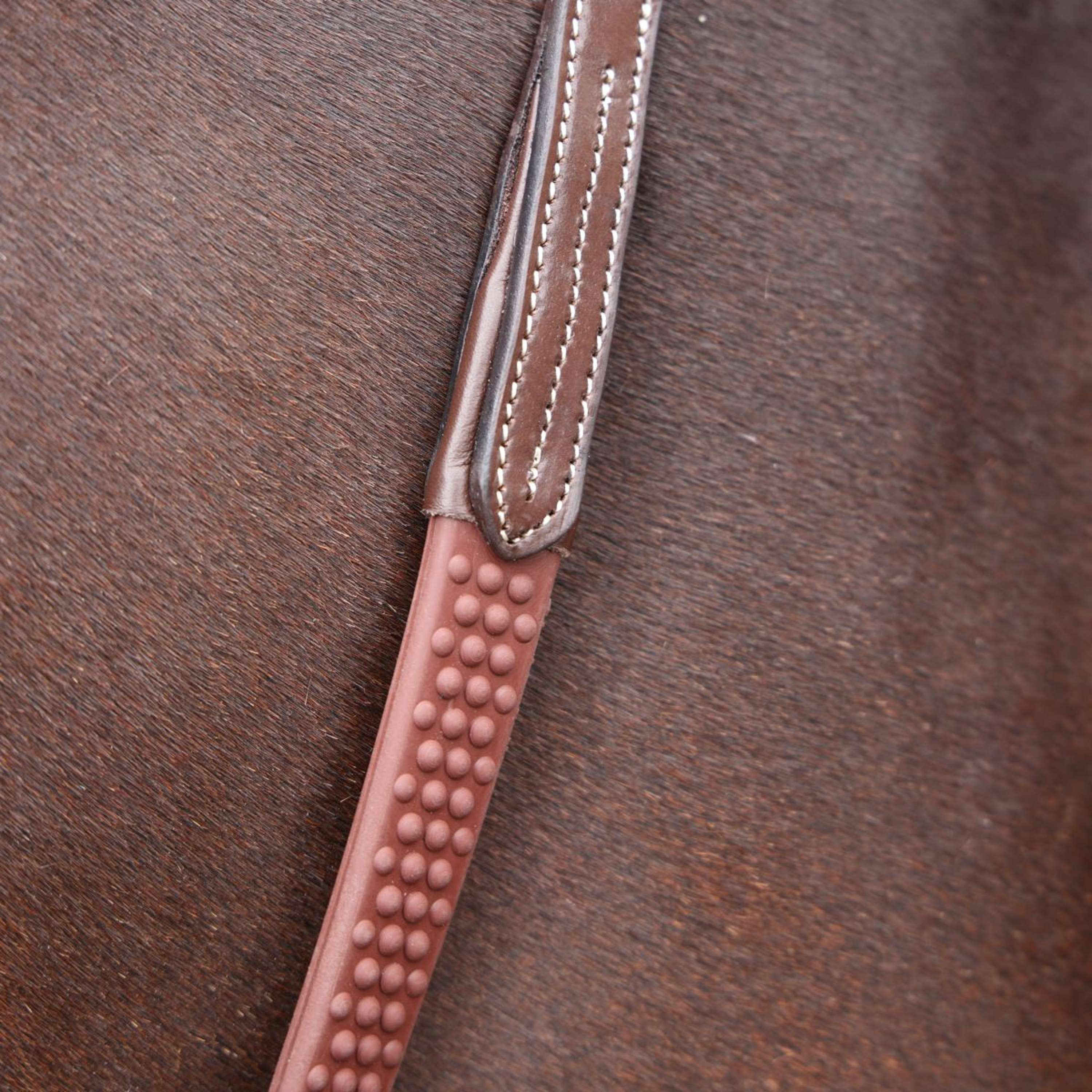 Velociti by Shires Reins Lusso Elite Pro SureGrip Havana