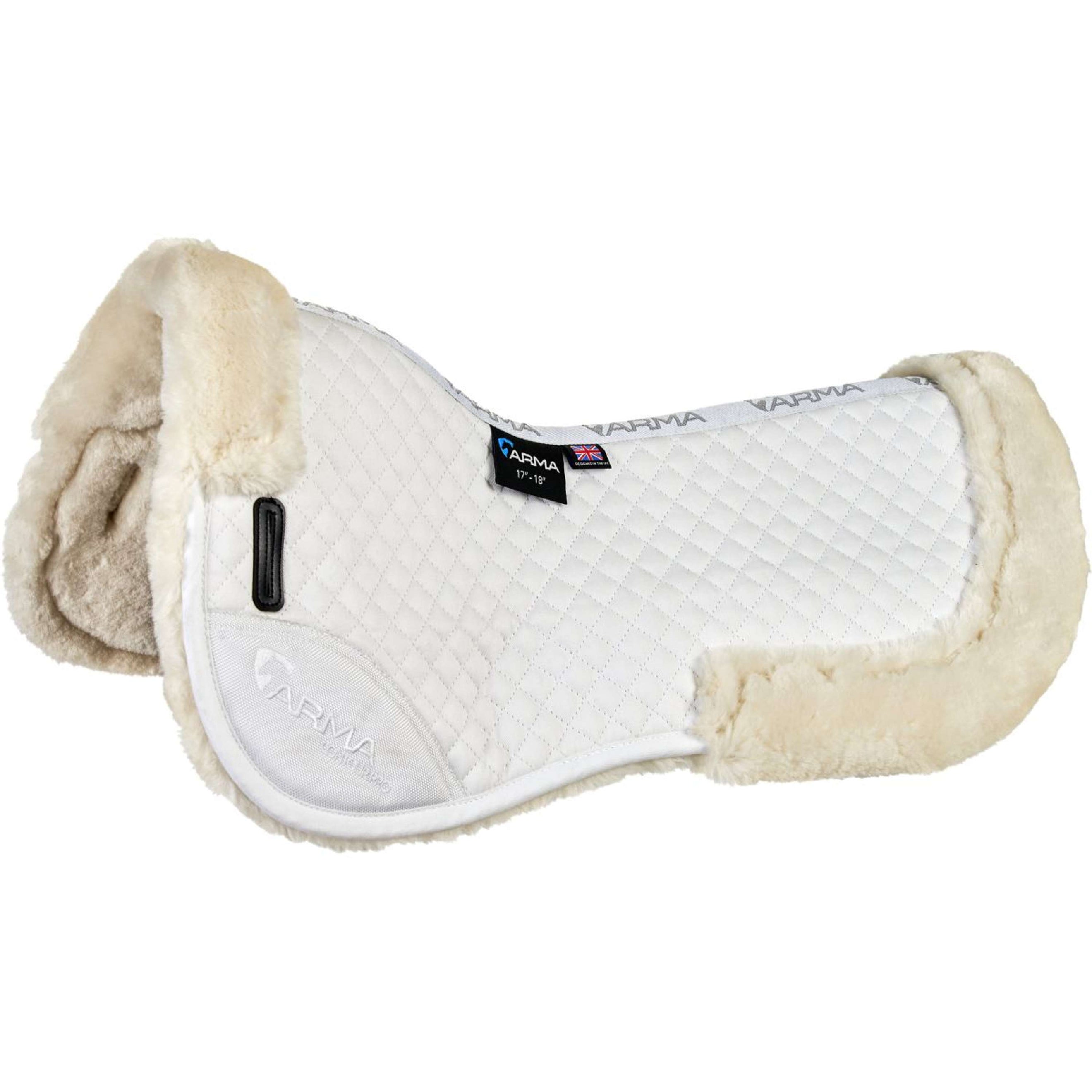 Arma by Shires Half Pad White/Natural