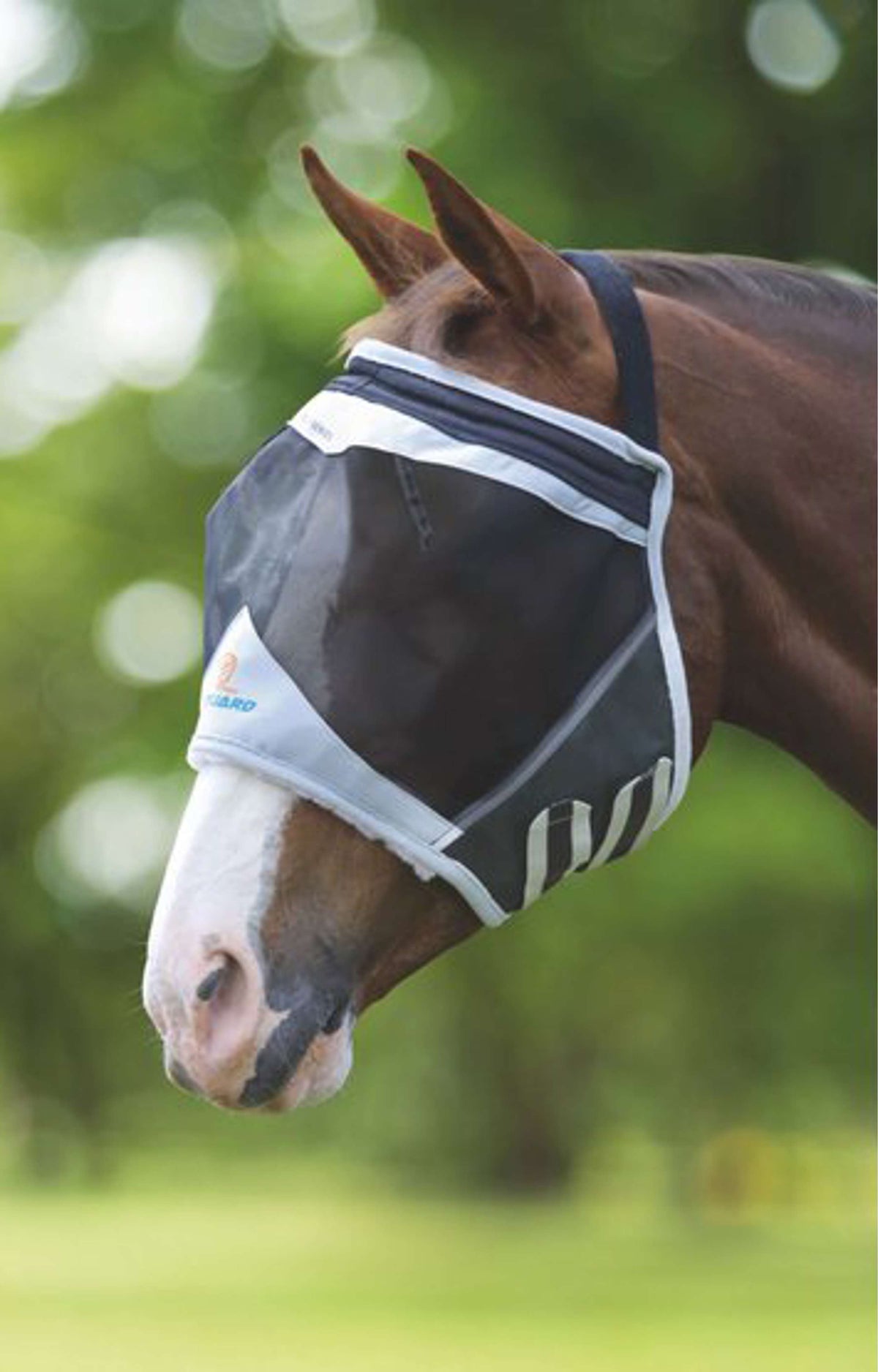 Shires Fly Mask Fine Mesh Earless Black