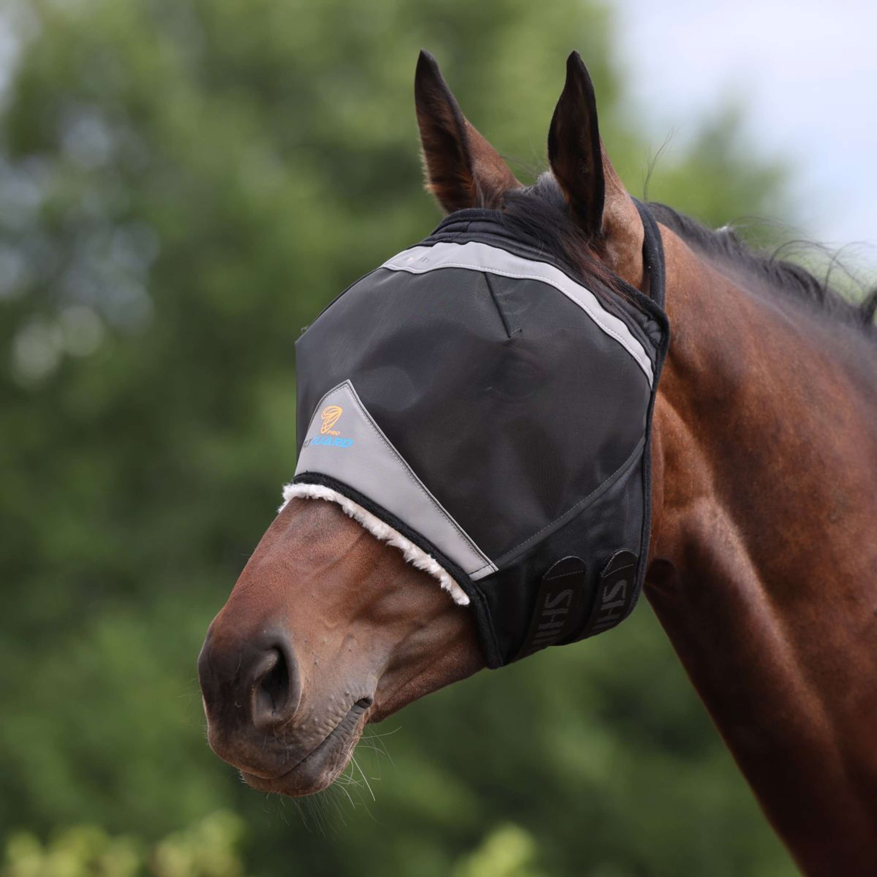 FlyGuard by Shires Fly Mask Pro Fine Mesh without Ears Jet
