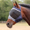 FlyGuard by Shires Fly Mask Pro Fine Mesh without Ears Navy