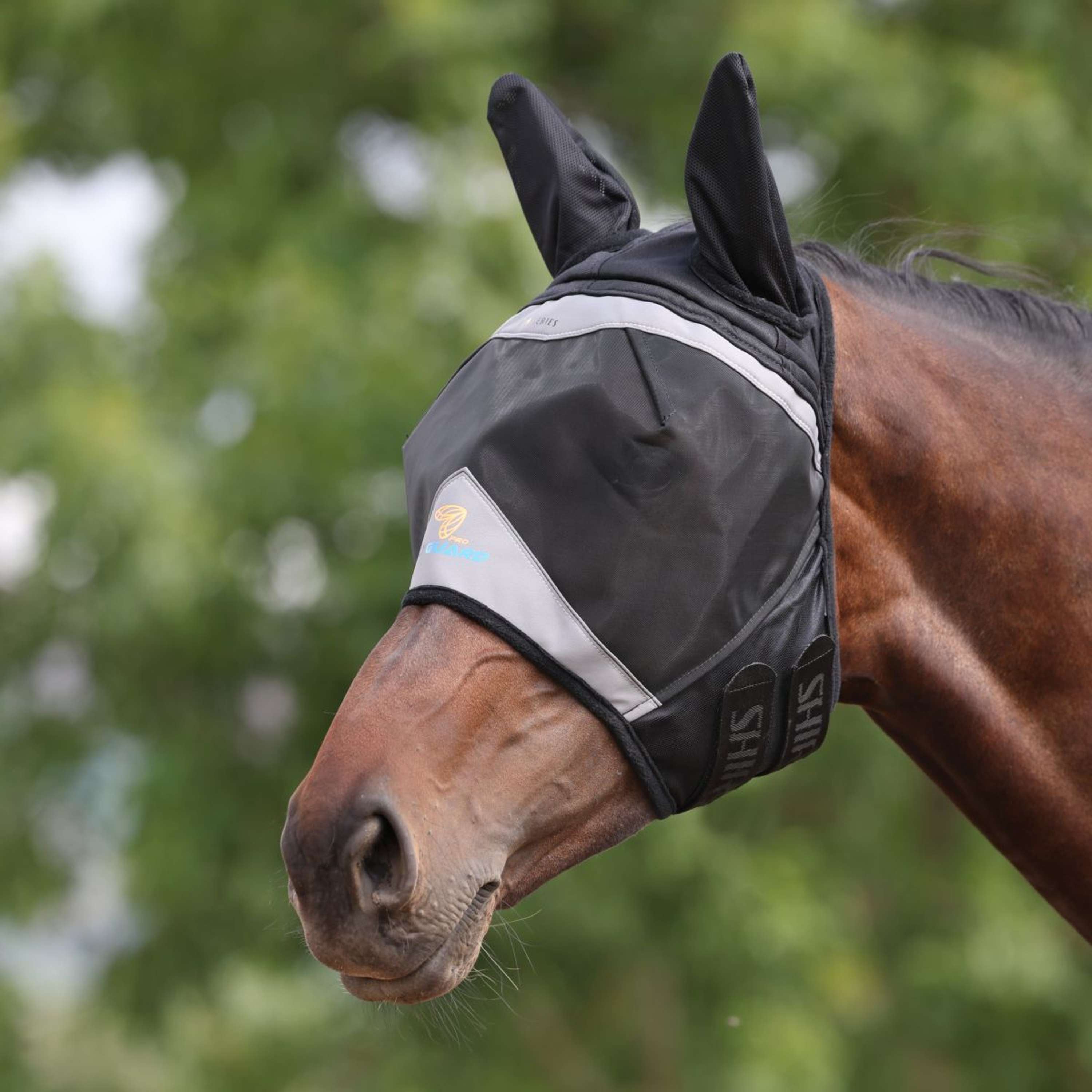FlyGuard by Shires Fly Mask Pro Fine Mesh with Ears Jet