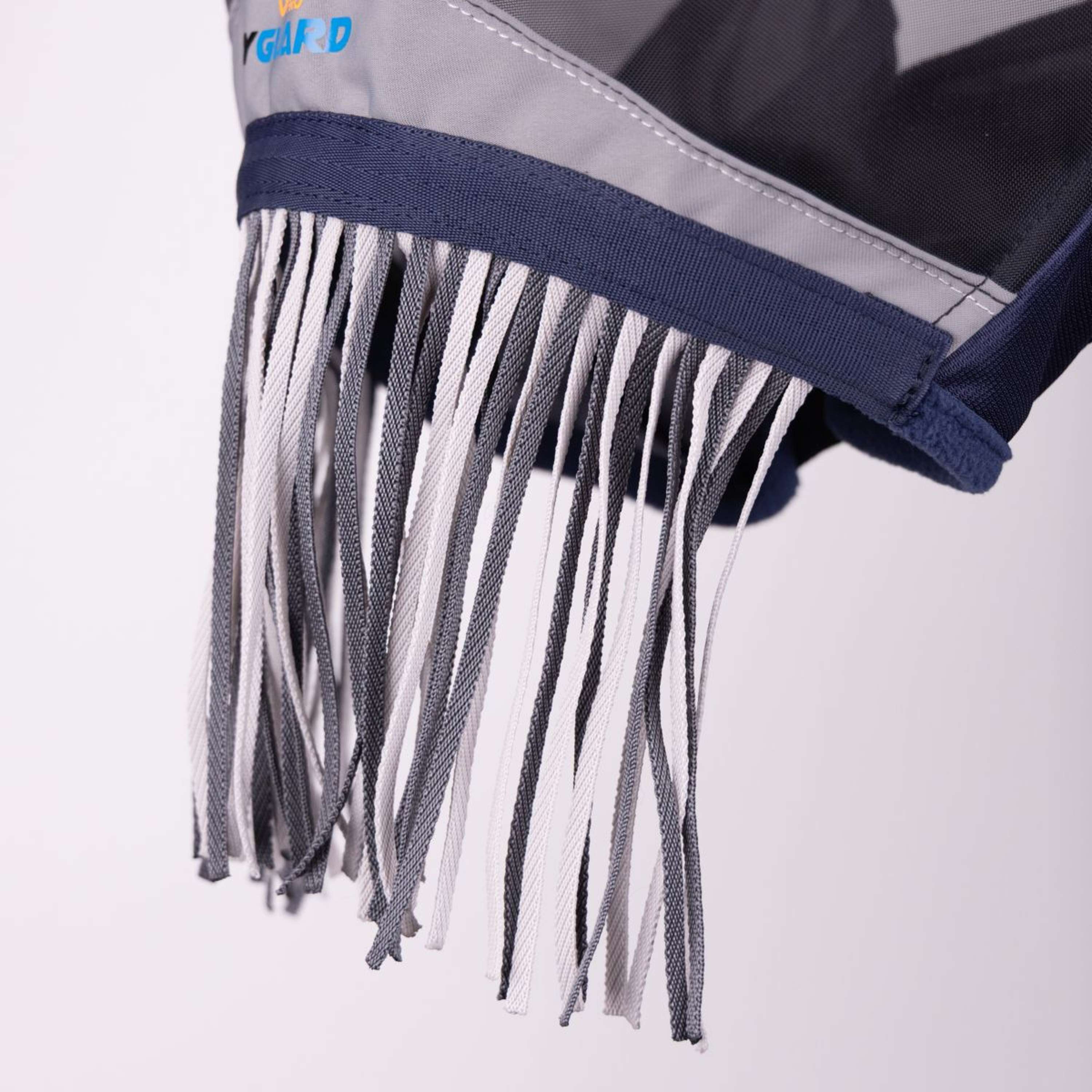 FlyGuard by Shires Fly Mask Pro Fine Mesh with Ears and Tassels Navy