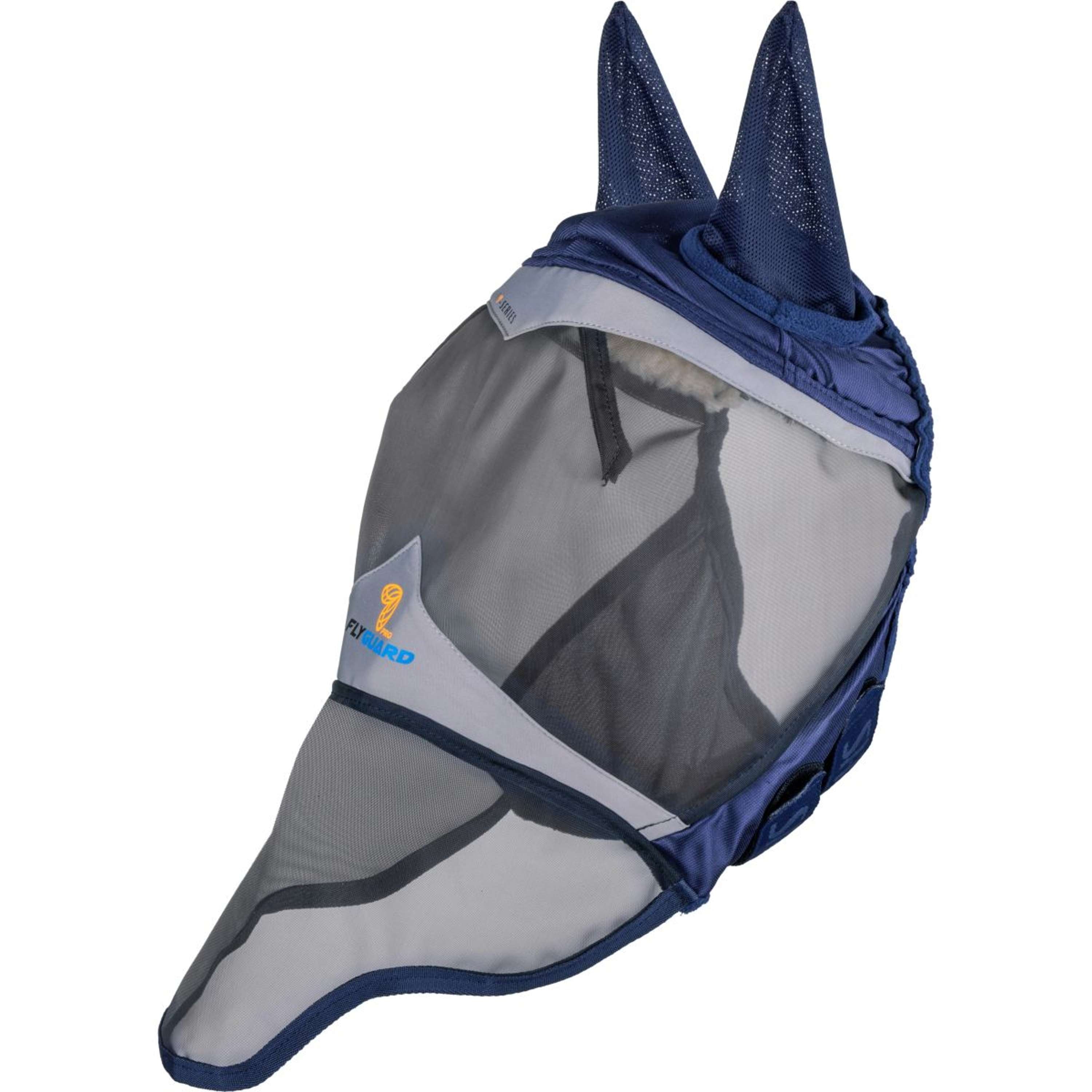 FlyGuard by Shires Fly Mask Pro Fine Mesh with Ears and Nose Navy