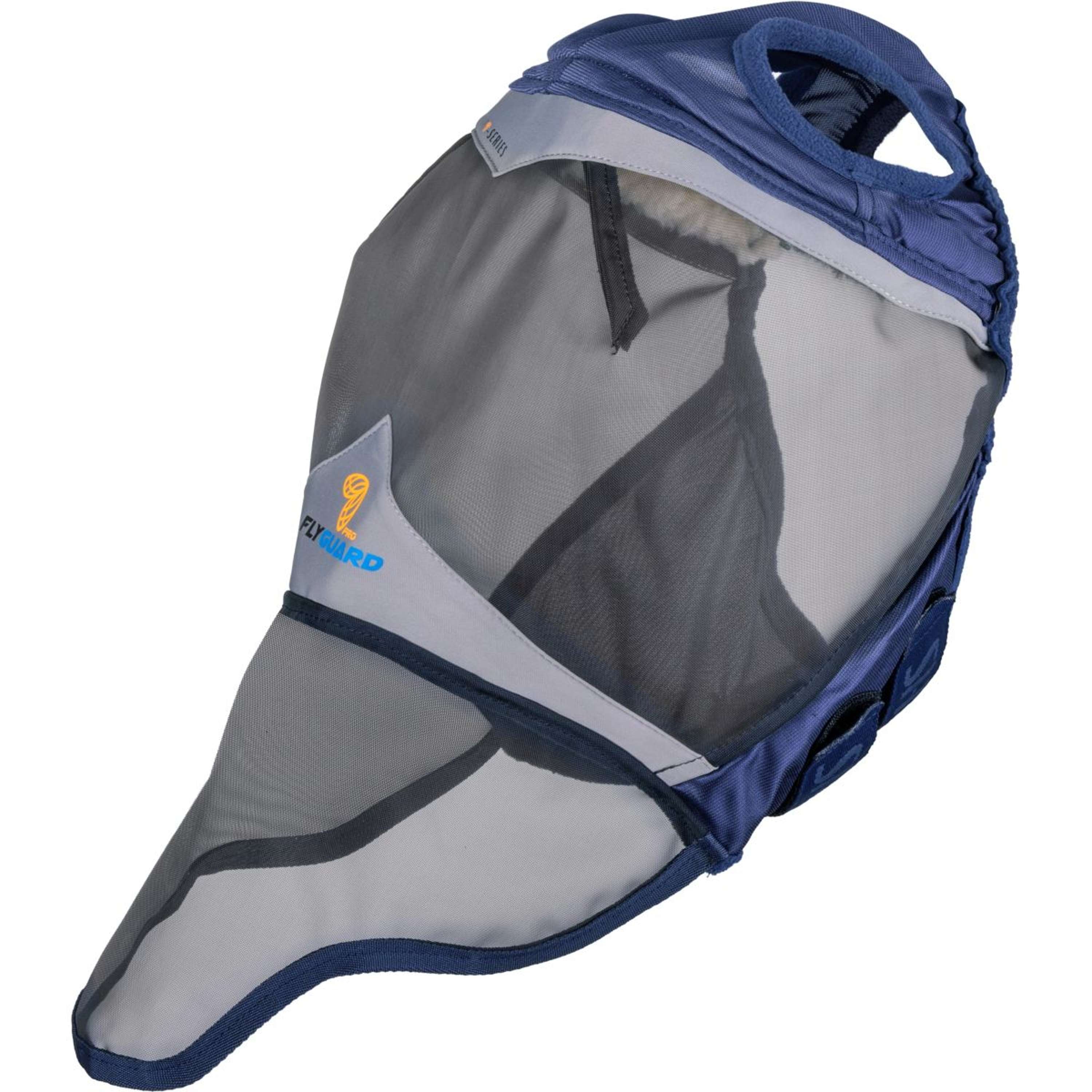 FlyGuard by Shires Fly Mask Pro Fine Mesh met Ooruitsparing en Neusflap Navy