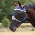 FlyGuard by Shires Fly Mask Pro Fine Mesh met Ooruitsparing en Neusflap Navy