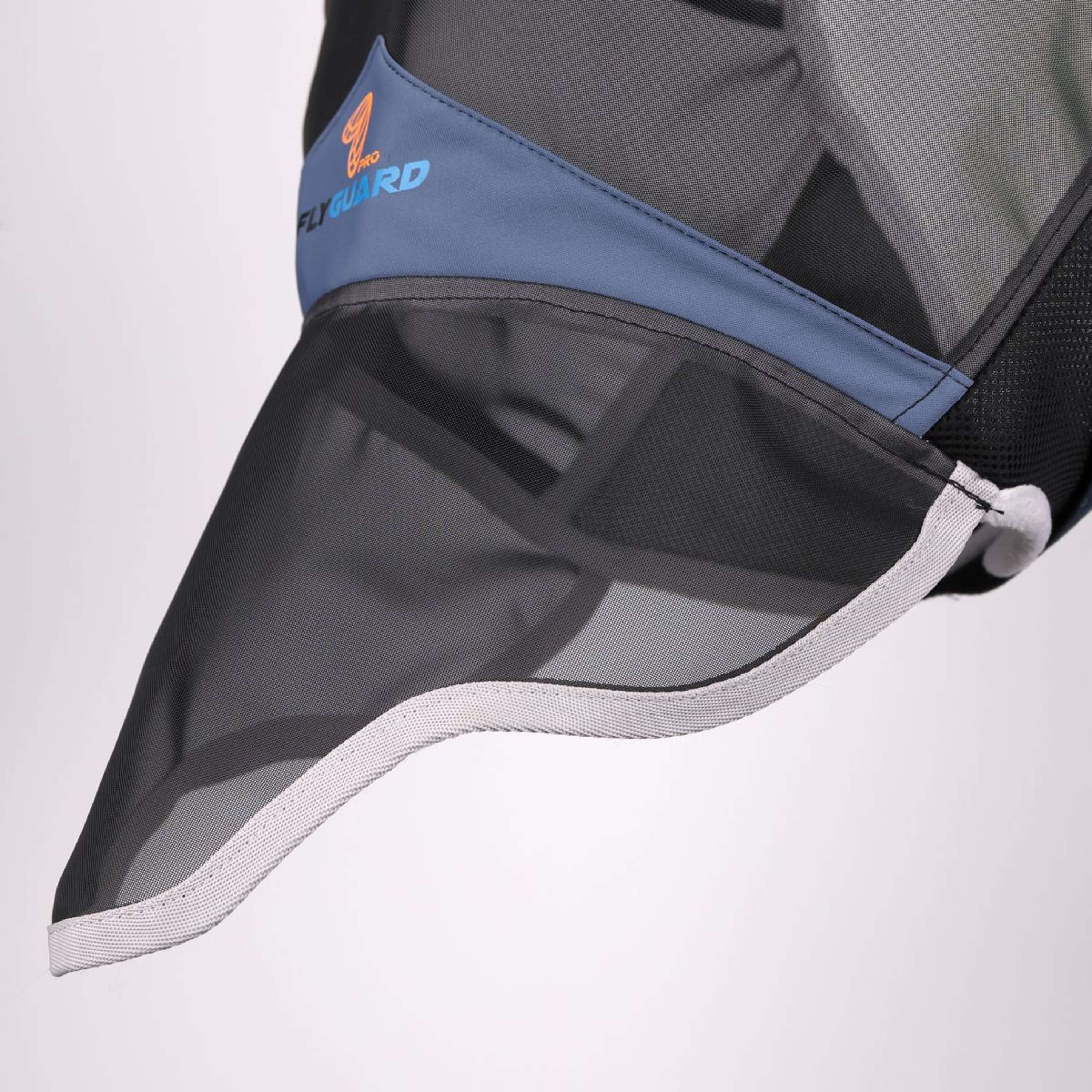 FlyGuard by Shires Fly Mask Pro Air Motion with Ears and Nose Deep Airforce Blue