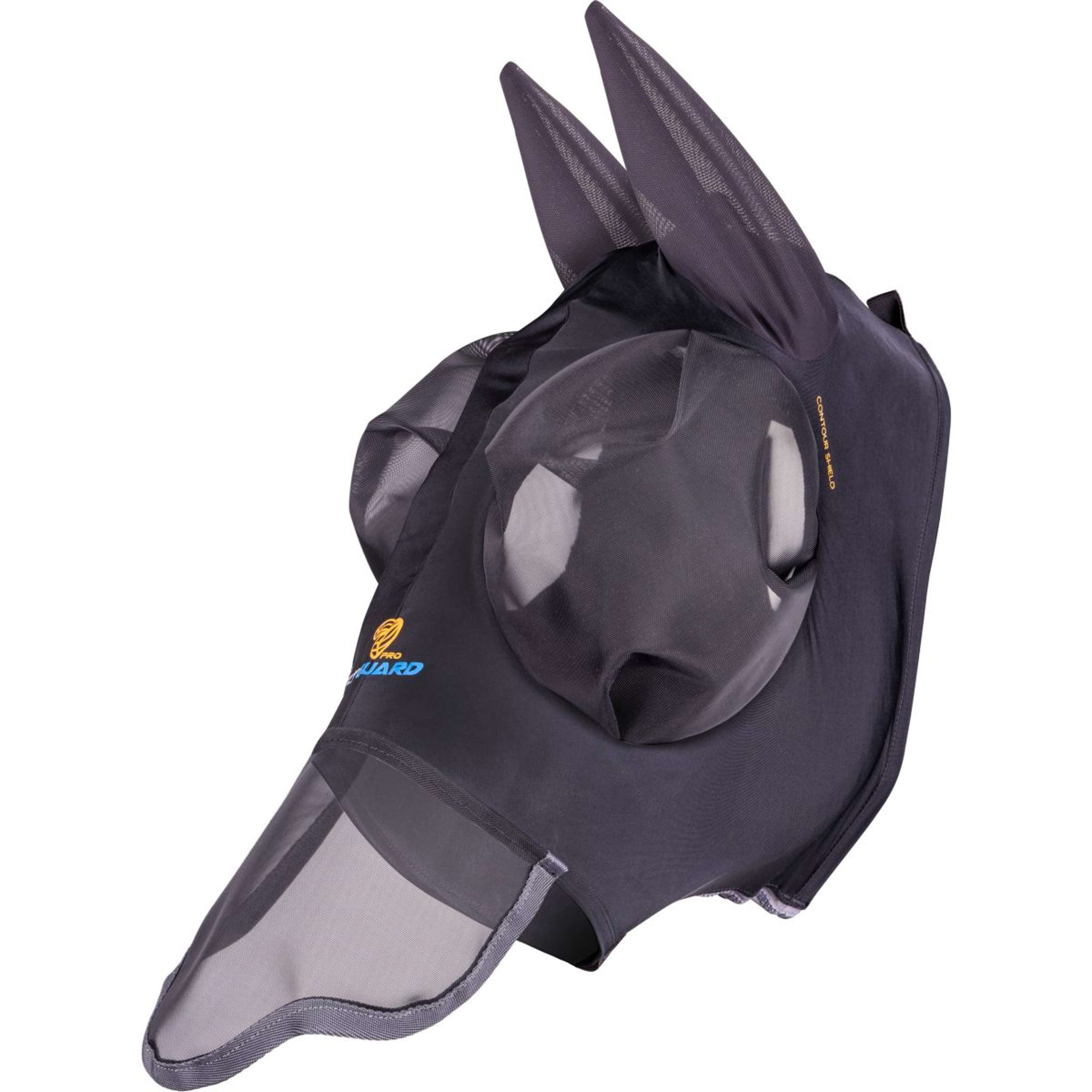 Shires Fly Mask Stretch with Nose Jet Black