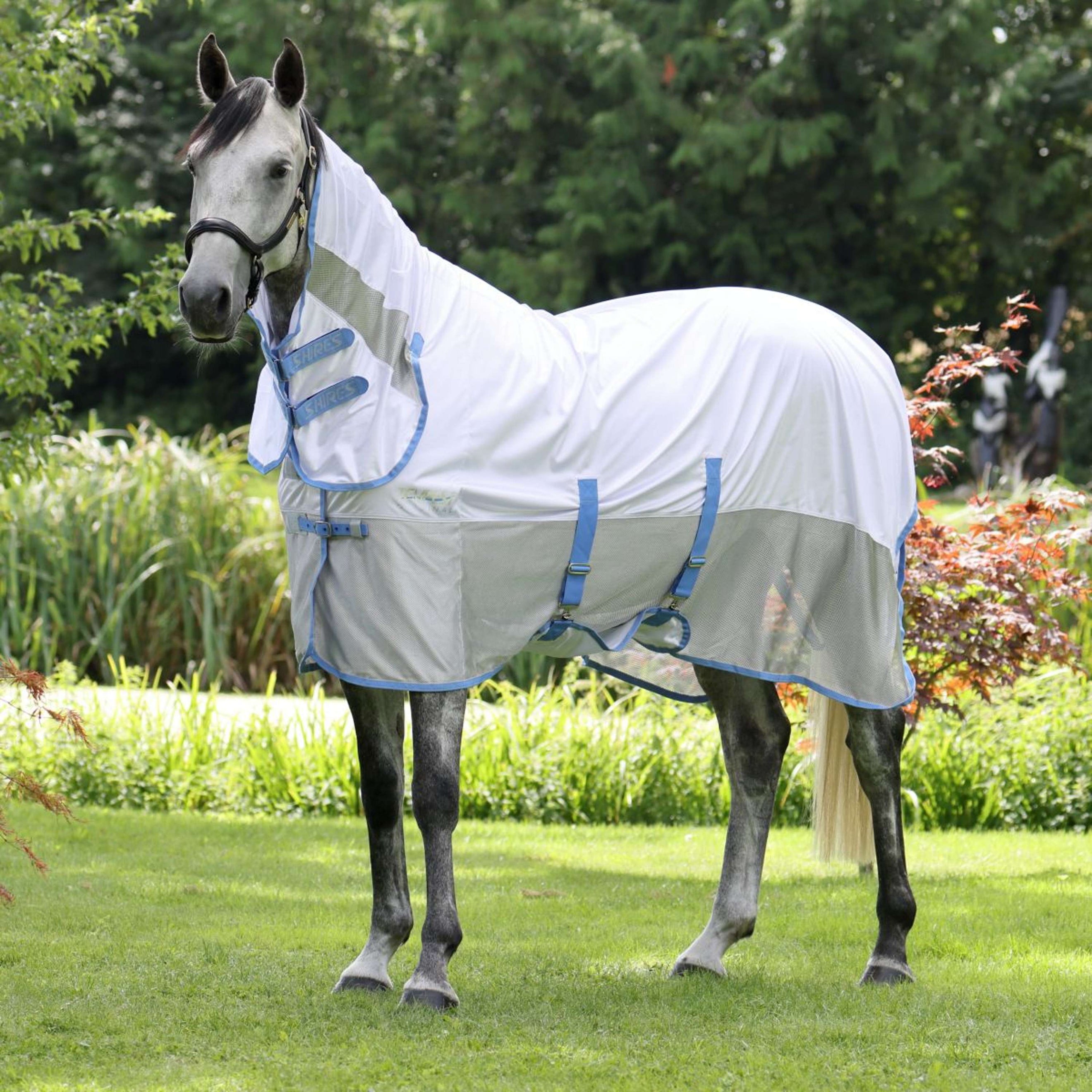 Tempest Original by Shires Fly Rug Original Fly Mesh Combo Sky