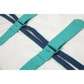 Highlander Plus Eczema Rug Sweet-Itch Combo White/Airforce