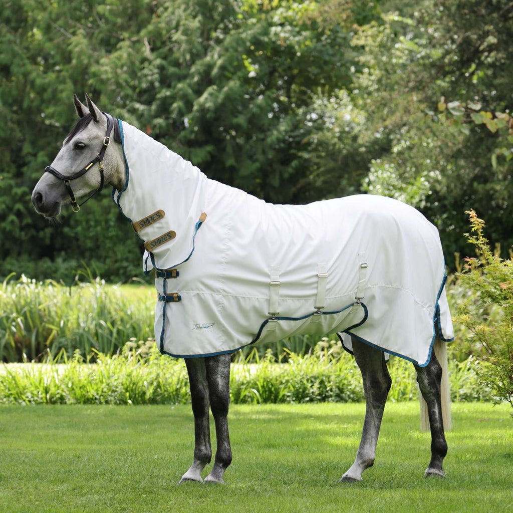 Tempest Plus by Shires Eczema Rug Sweet-Itch Combo White/Airforce