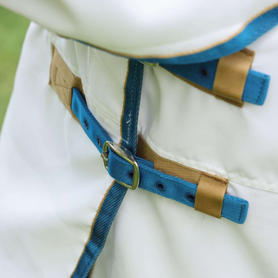Tempest Plus by Shires Eczema Rug Sweet-Itch Combo White/Airforce