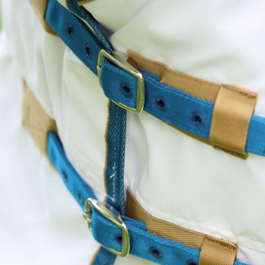 Tempest Plus by Shires Eczema Rug Sweet-Itch Combo White/Airforce