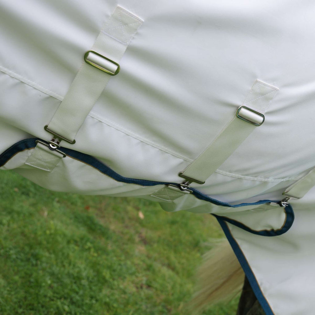 Tempest Plus by Shires Eczema Rug Sweet-Itch Combo White/Airforce