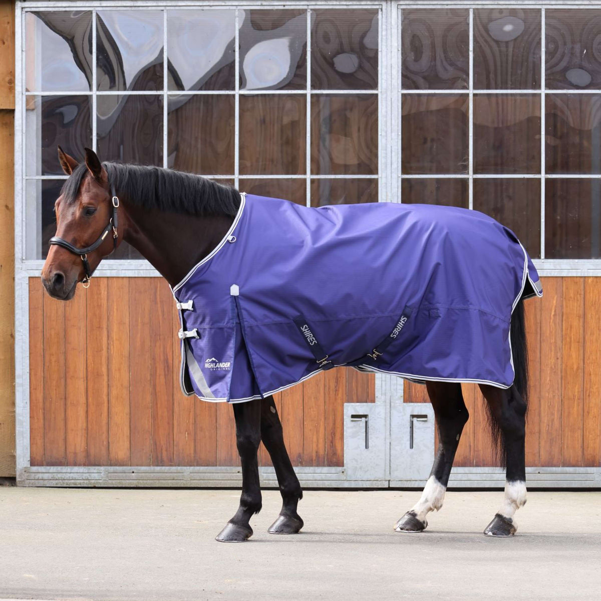 Shires Rain Rug Original Lite Turnout Navy