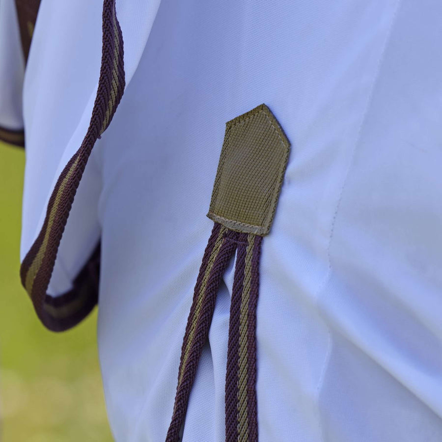 Highlander Plus by Shires Fly Rug Combo White/Black Cherry