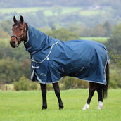 Shires Rain Rug Original 50 Turnout with a Hood Ocean