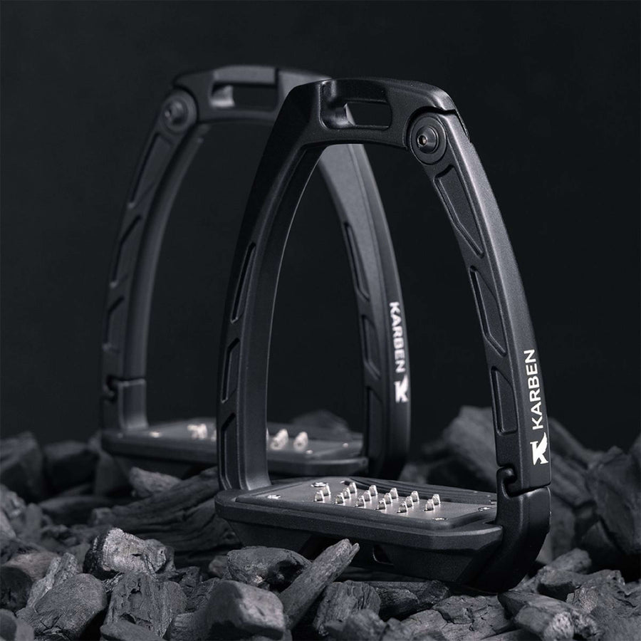 Karben by Shires Stirrups Ultra Grip Black