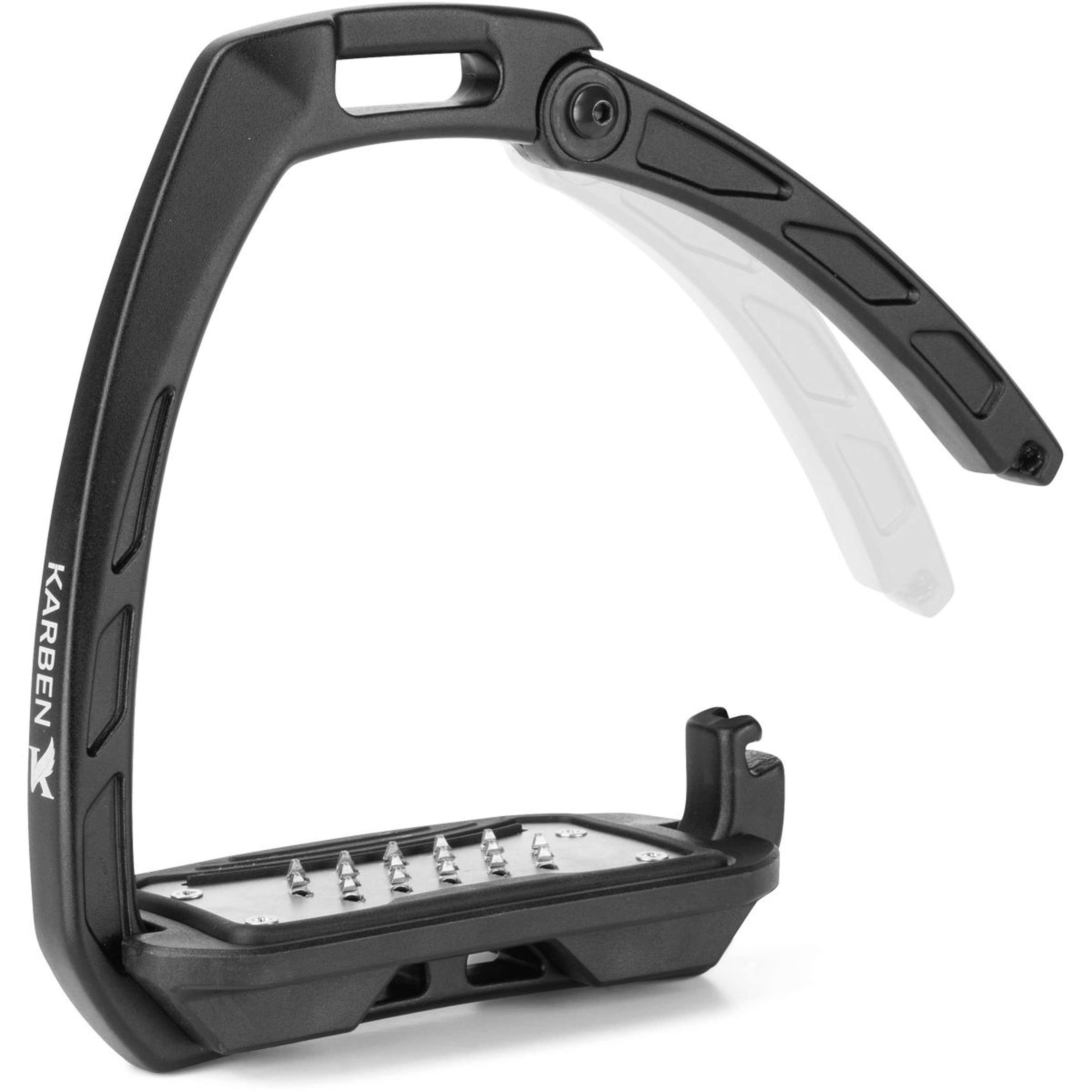 Karben by Shires Stirrups Ultra Grip Black