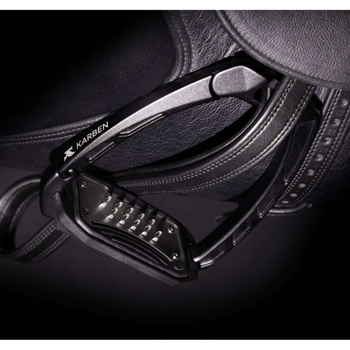 Karben by Shires Stirrups Ultra Grip Black