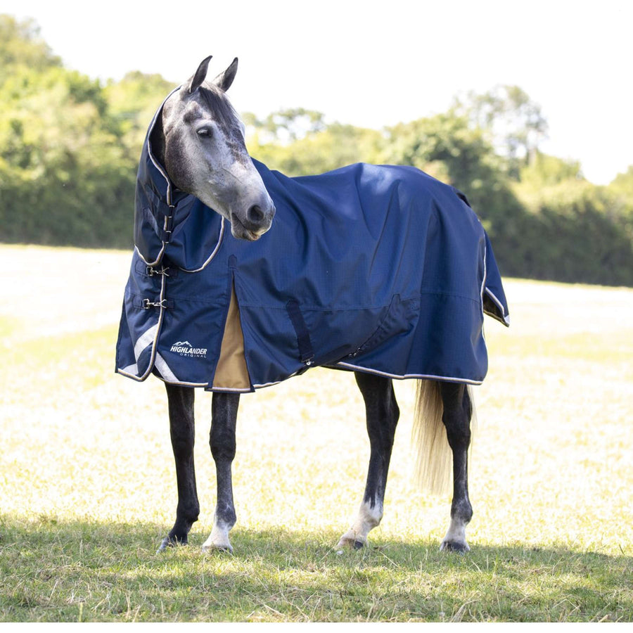 Highlander Plus by Shires Rain Rug Lite 0g Combo Navy