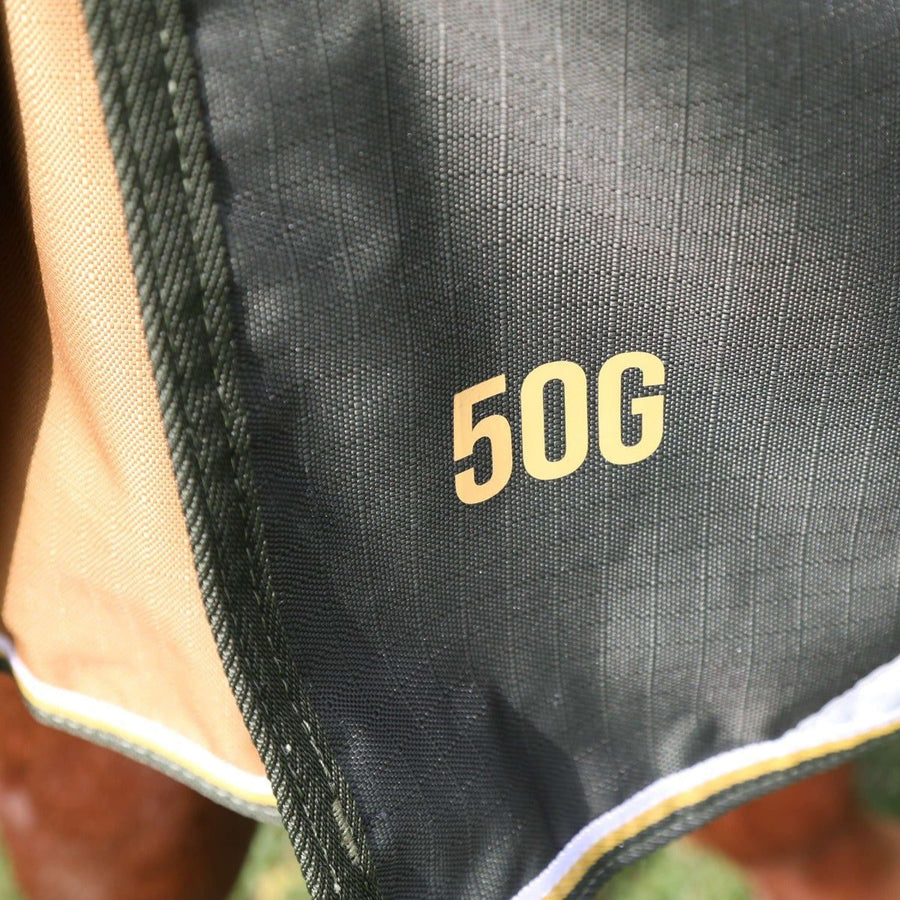 Highlander Plus by Shires Rain Rug Turnout 50g Green