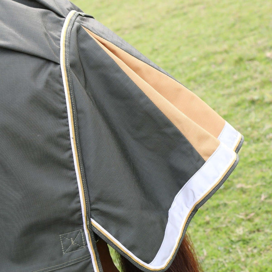 Highlander Plus by Shires Rain Rug Turnout 50g Green
