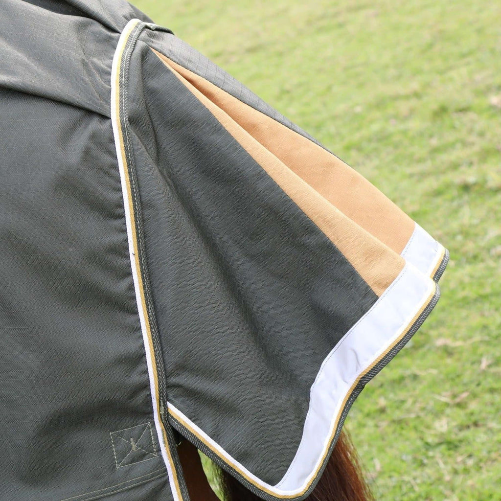 Highlander Plus by Shires Rain Rug Turnout 50g Green