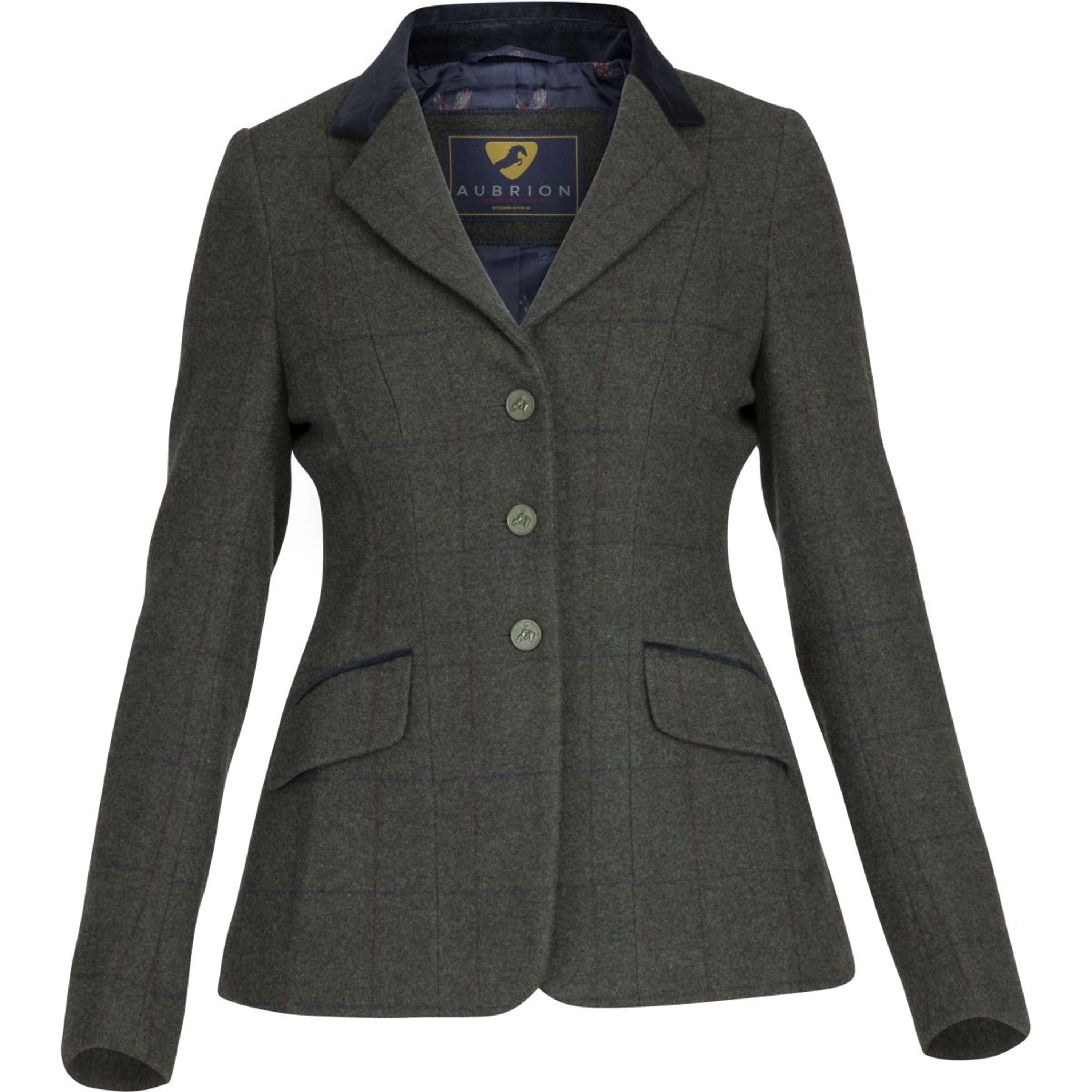 Aubrion by Shires Competition Jacket Saratoga Elm Green Check